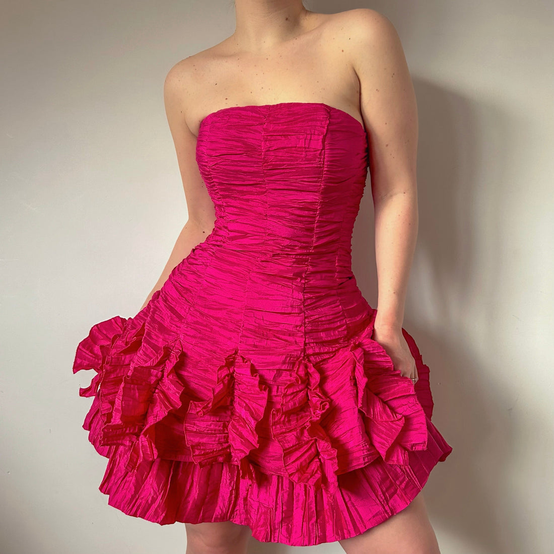 1980s Pink Dress (M)