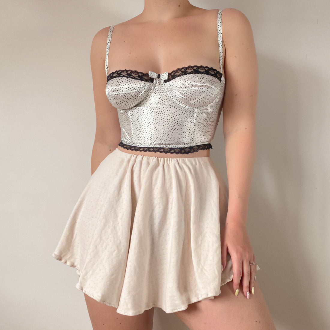 White Polkadot Bustier 80B/75C/85A