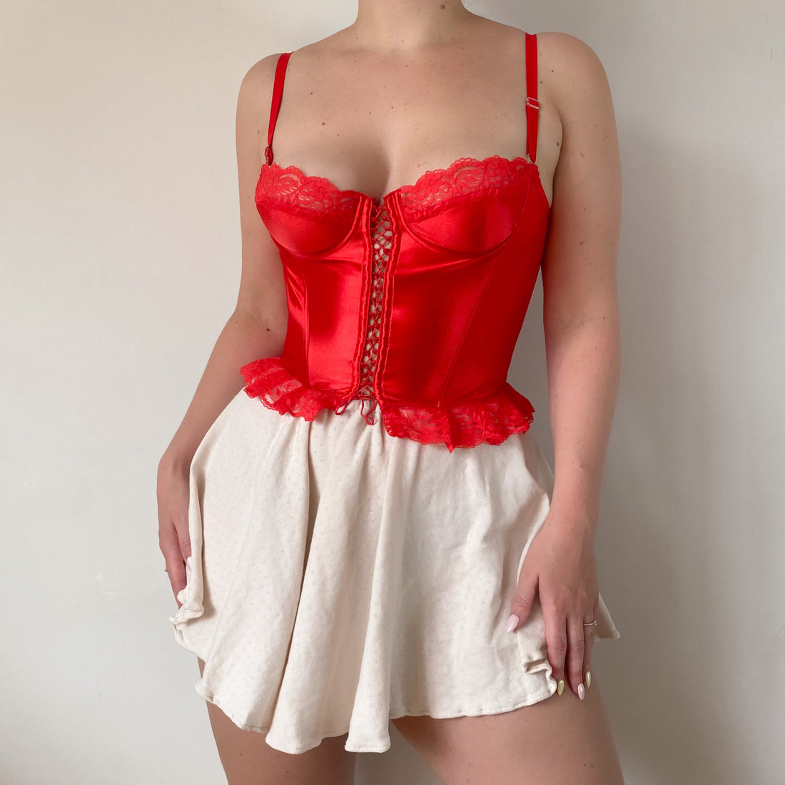 Satin Red Bustier 75B/70C/80A