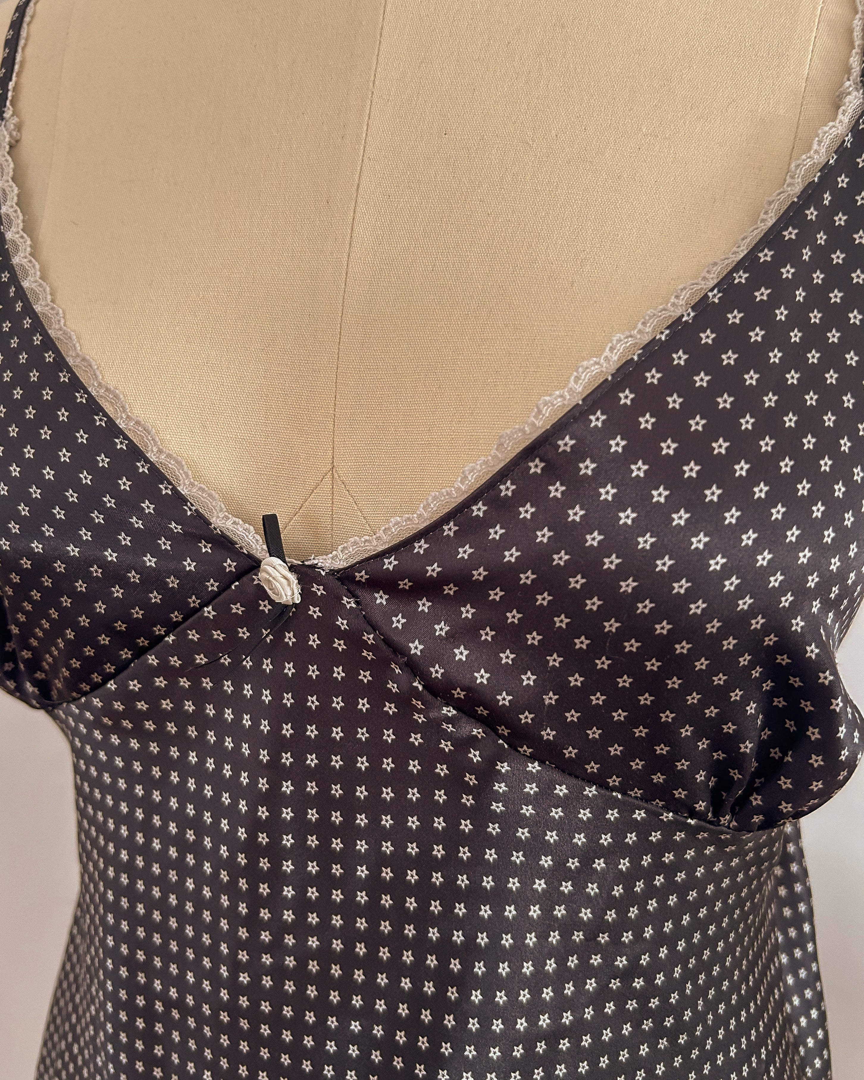 Black Lace Trim Slip (XXL)