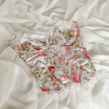 Pastel Floral Bustier 95D/90E/100C