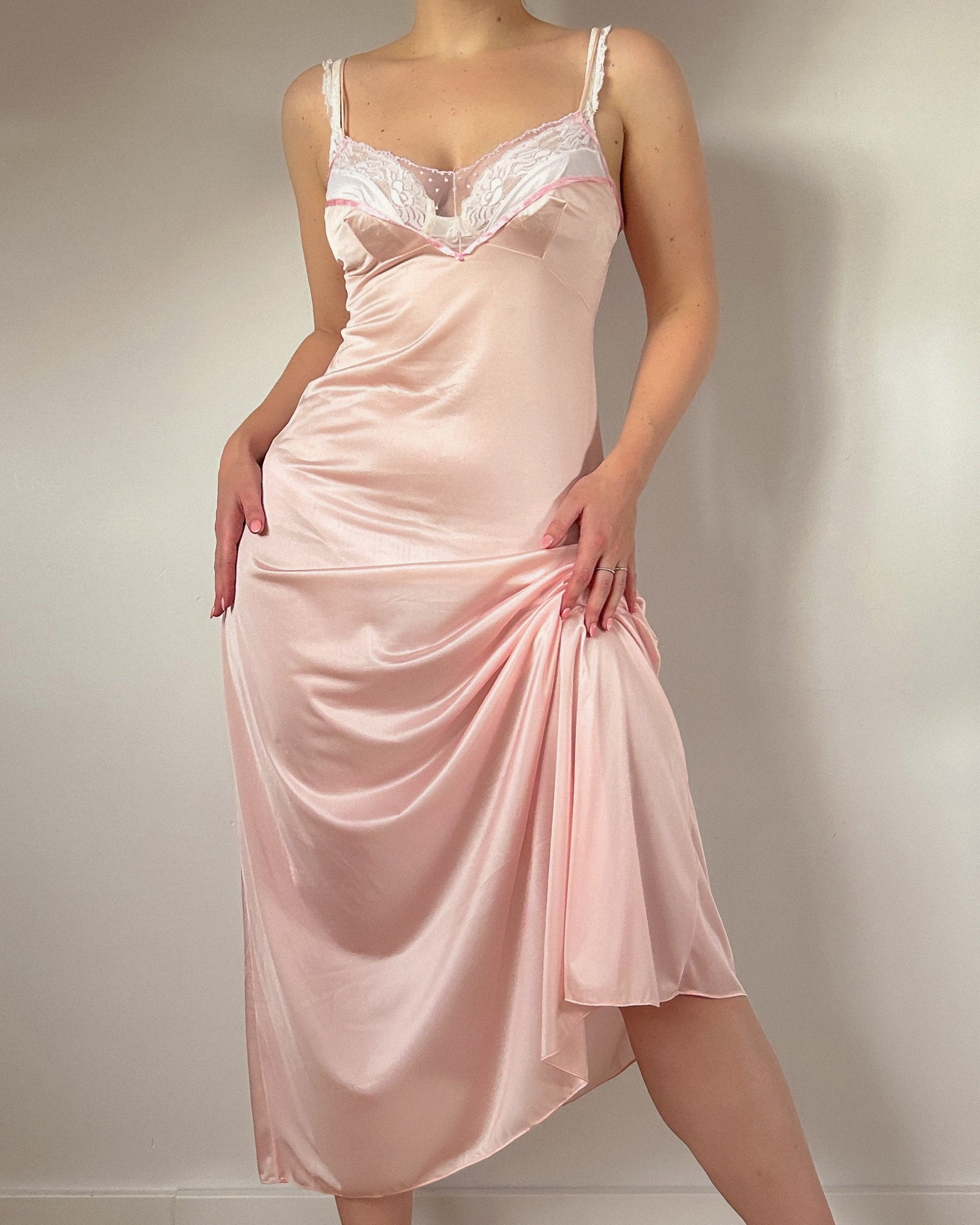 Pink Dream Peignoir Dress Set (S/M)