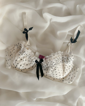 Polkadot Ruffle Bra 75B/70C/80A
