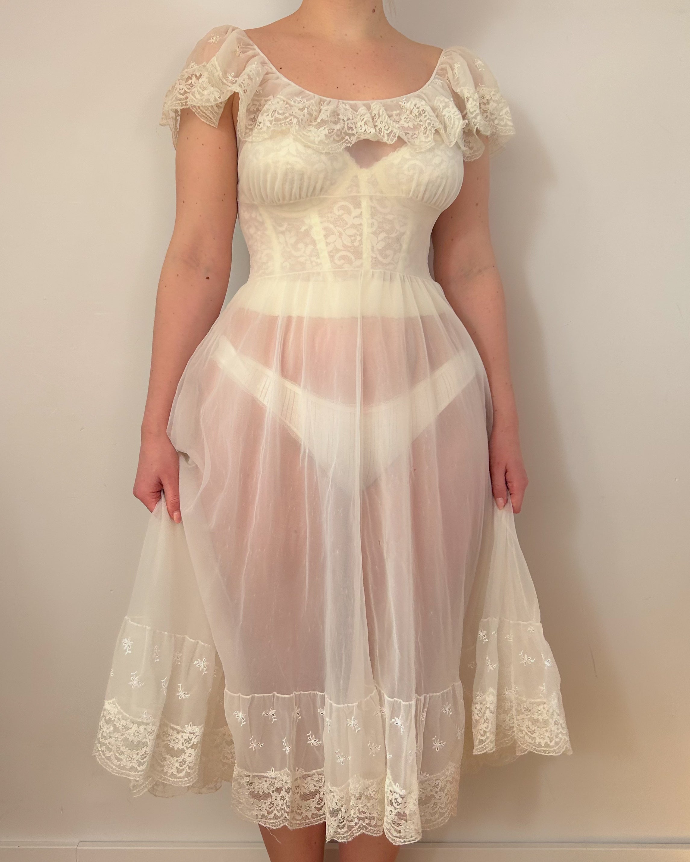 Dream Peignoir Dress Set (S)