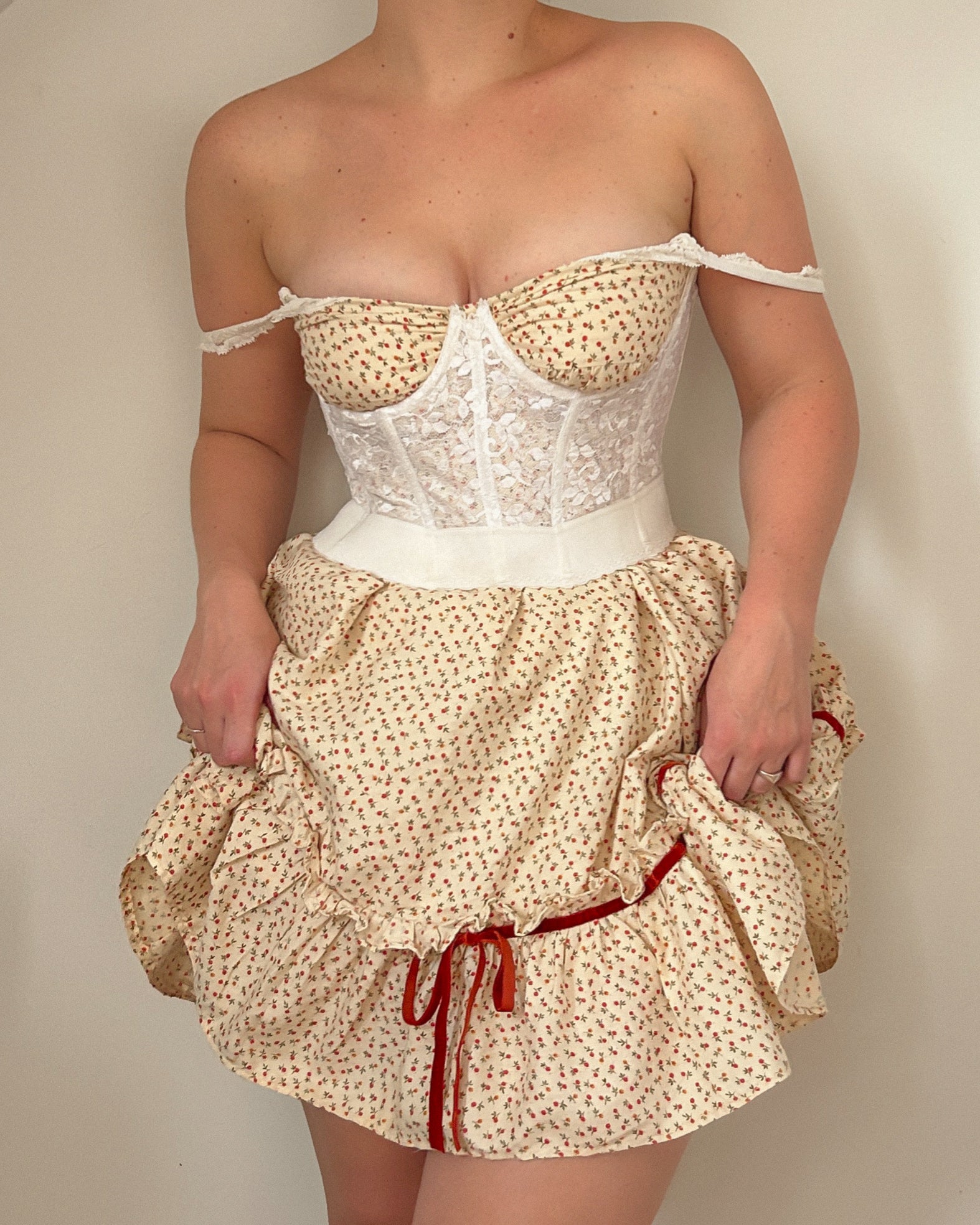 Floral Dress Skirt (M/L)