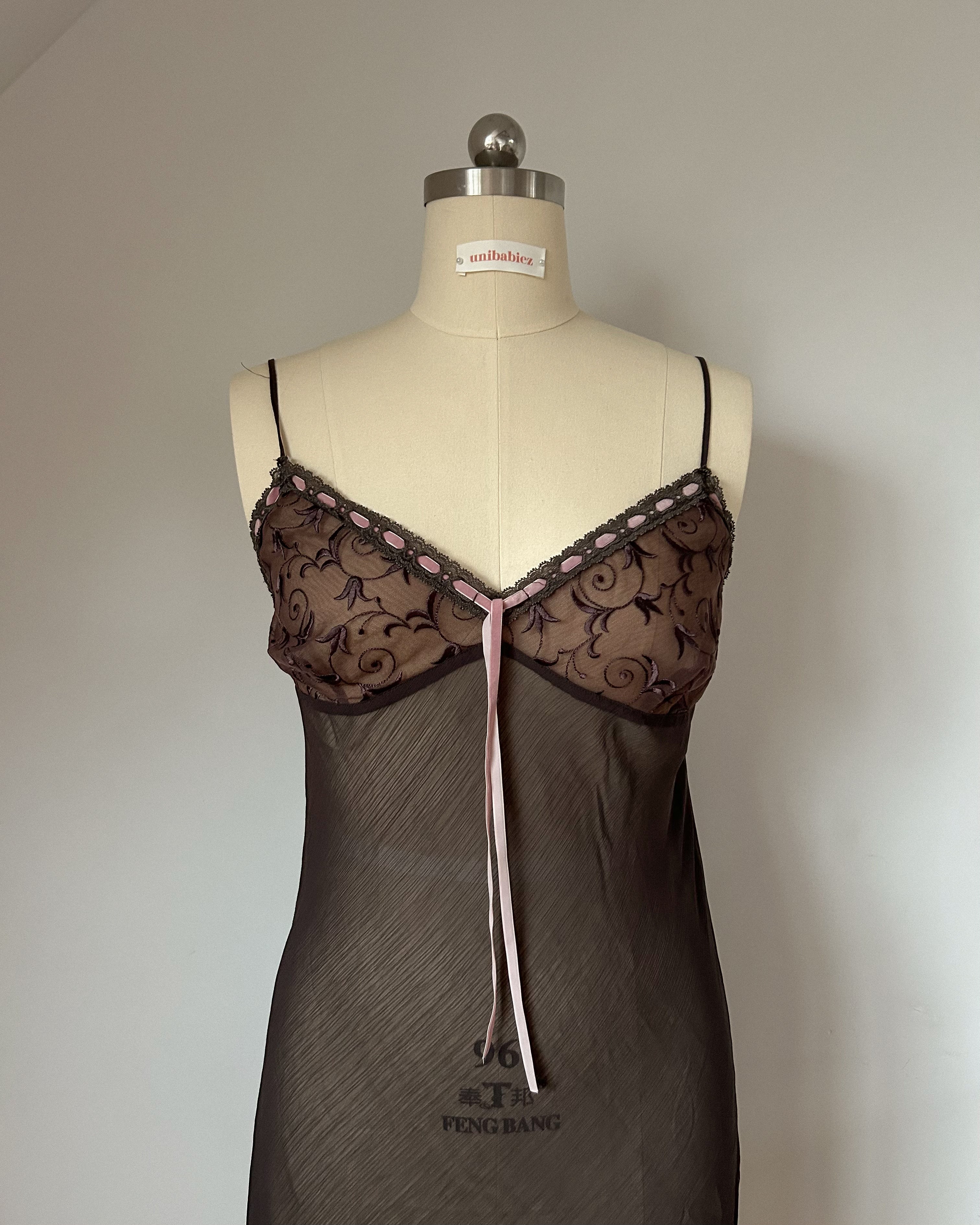 Brown Embroidery Slip (L/XL)