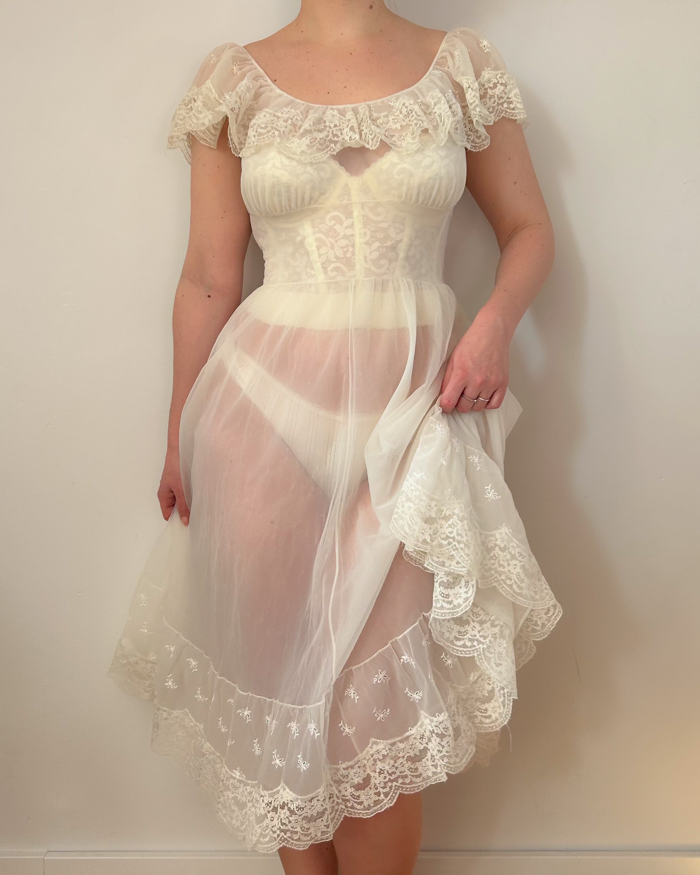 Dream Peignoir Dress Set (S)