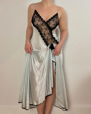 Lace Satin Dress (M)