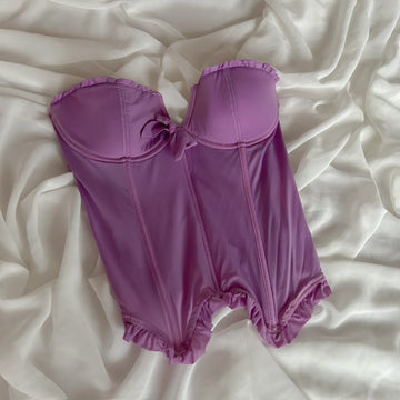 Purple Bow Bustier 75D/70E/80C