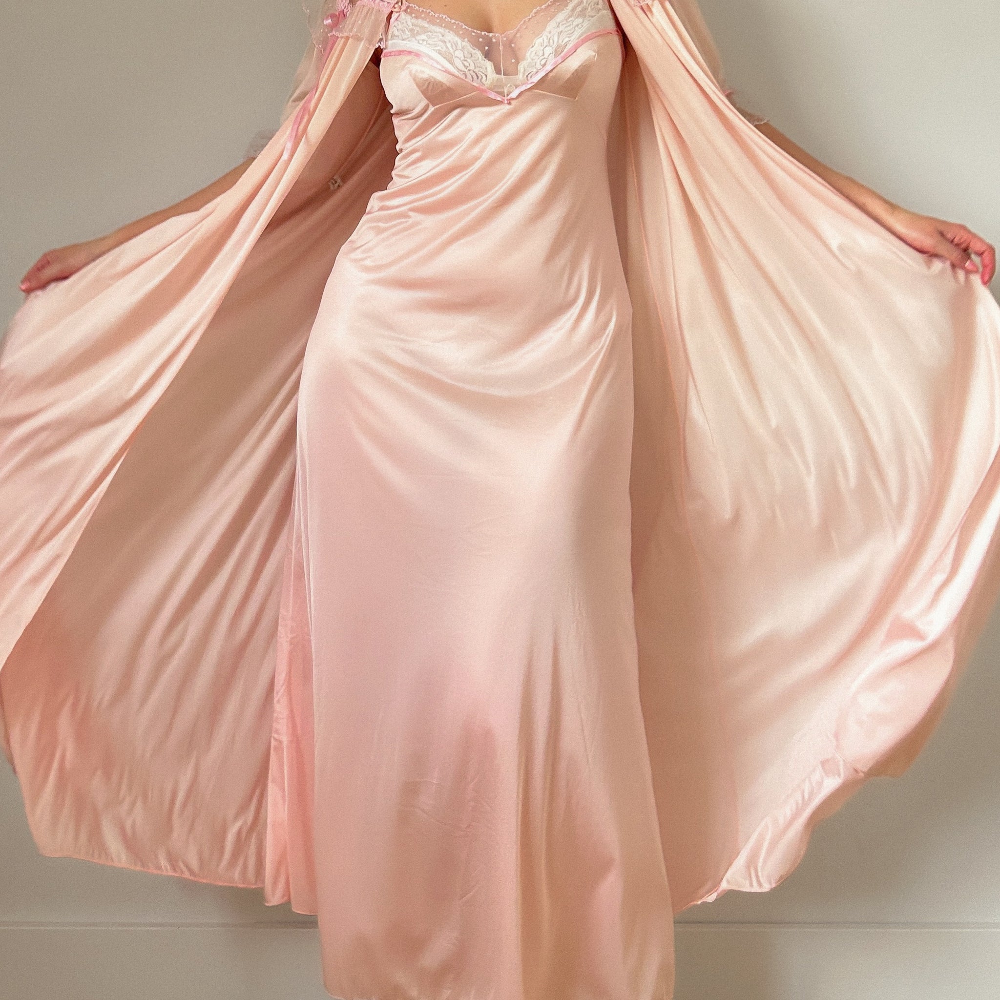 Pink Dream Peignoir Dress Set (S/M)
