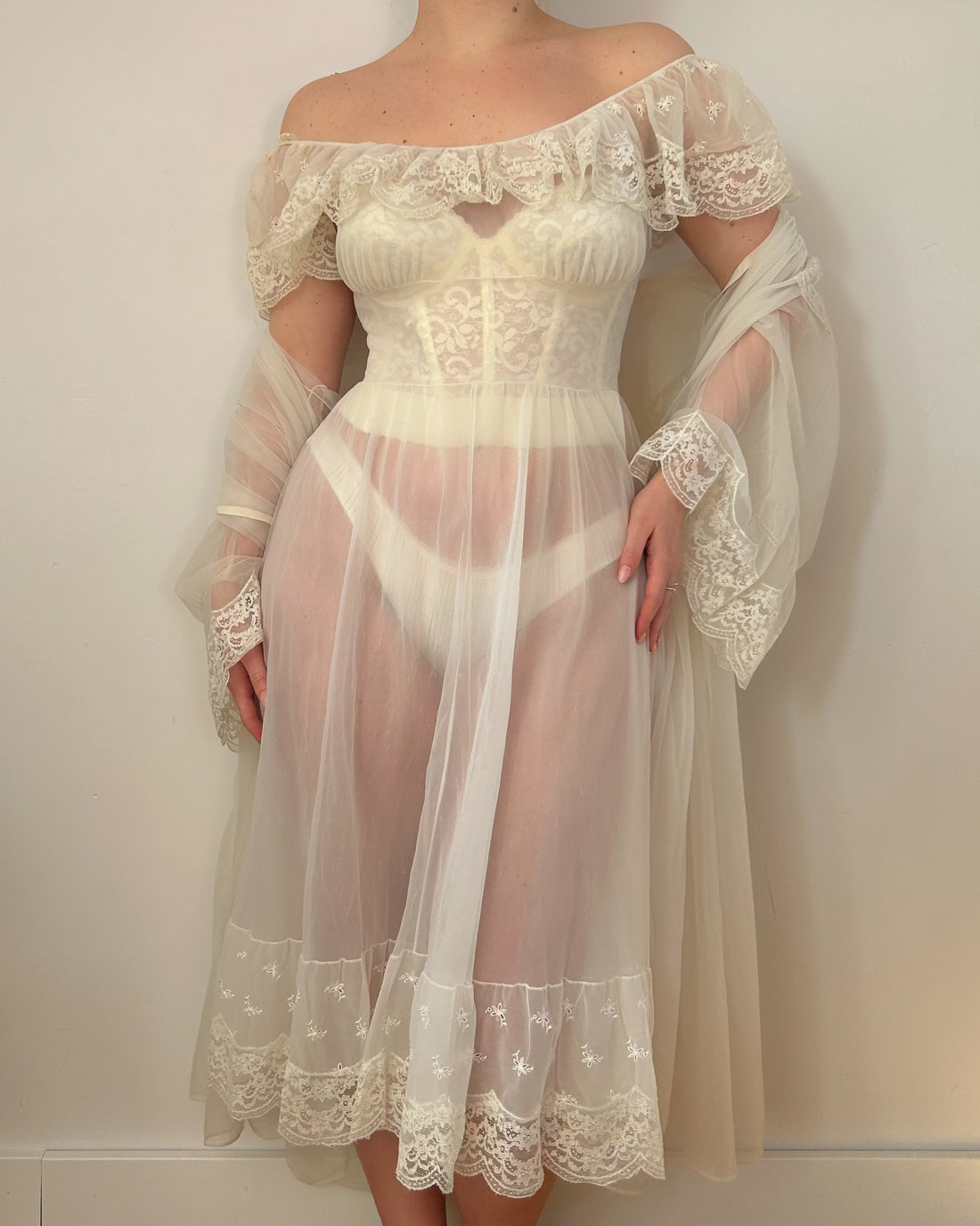 Dream Peignoir Dress Set (S)