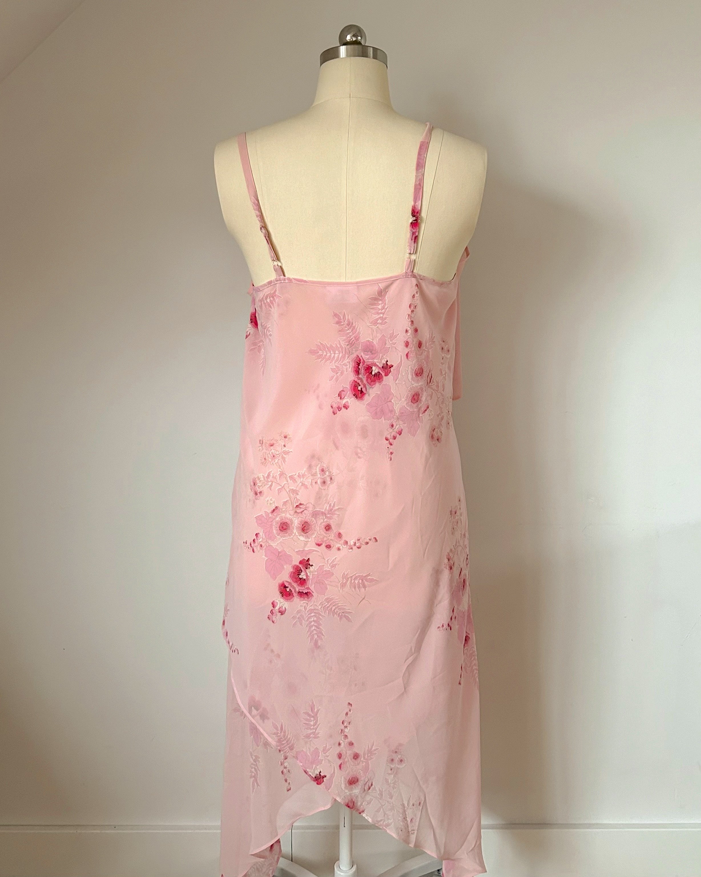 Pink Floral Dress (L/XL)