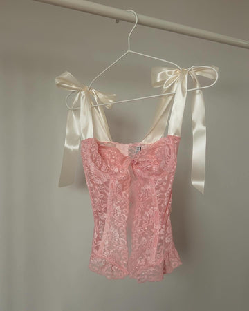 Pink Bow Bustier 75C/70D/80B