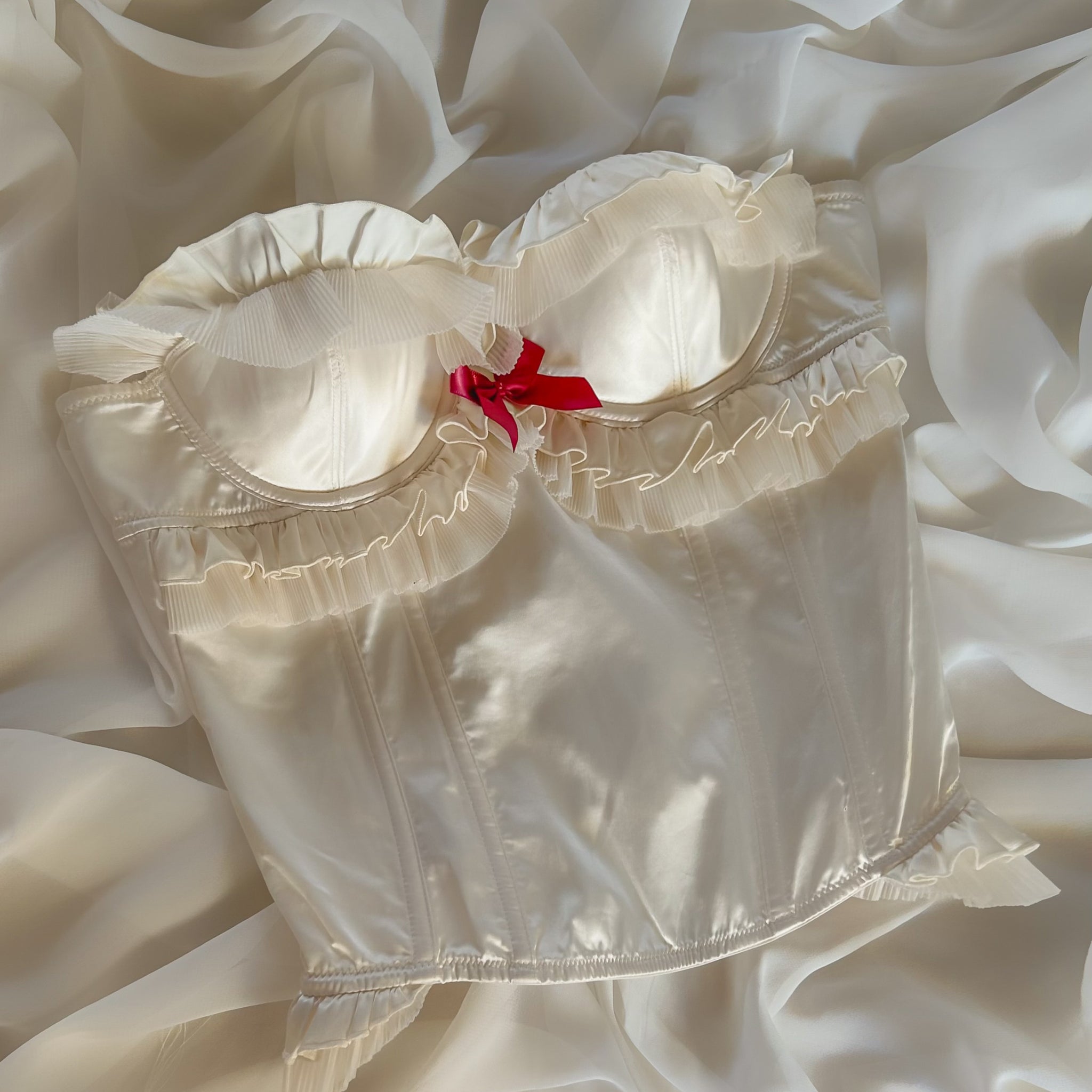 00s Victoria’s Secret Ruffle Bustier 85B/80C/90A