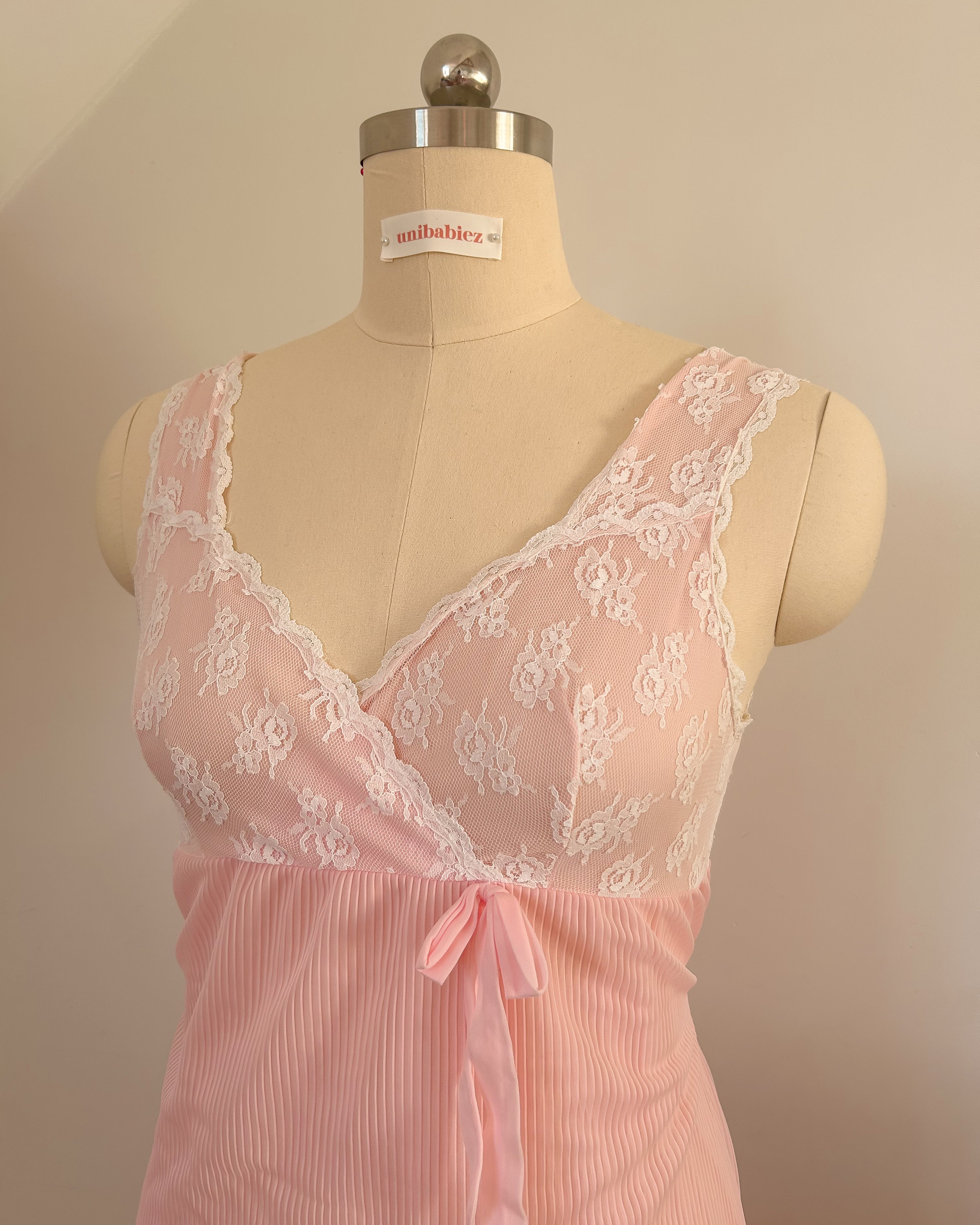 Pink Lace Slip (M)