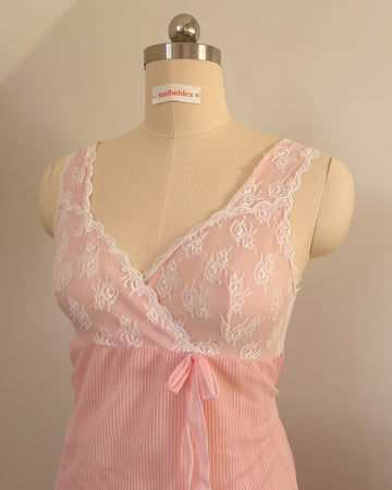 Pink Lace Slip (M)