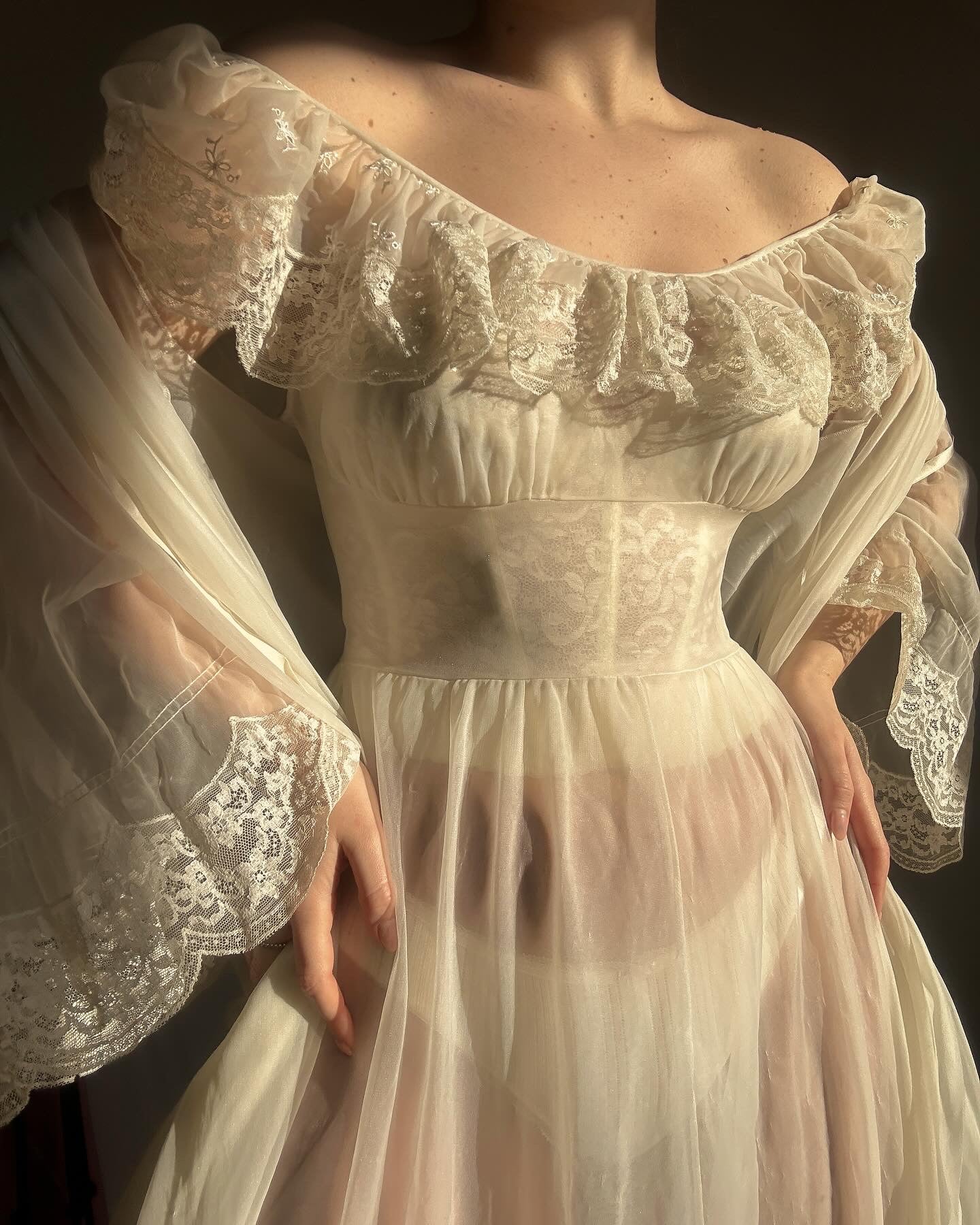 Dream Peignoir Dress Set (S)