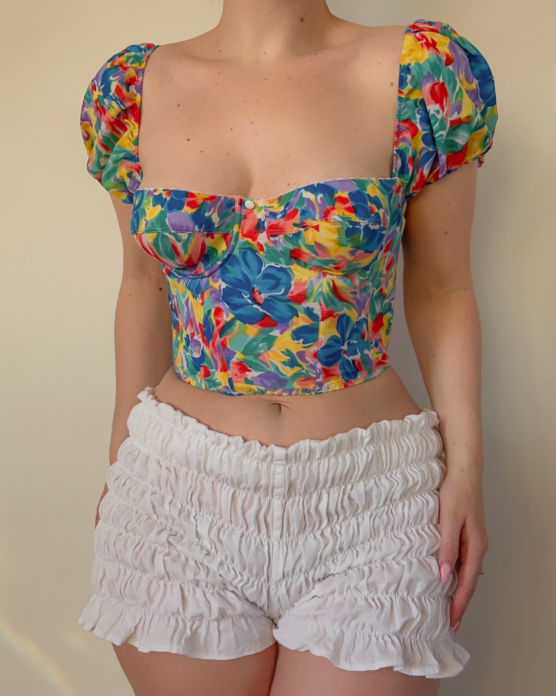 Bright Floral Bustier 75C/70D/80B