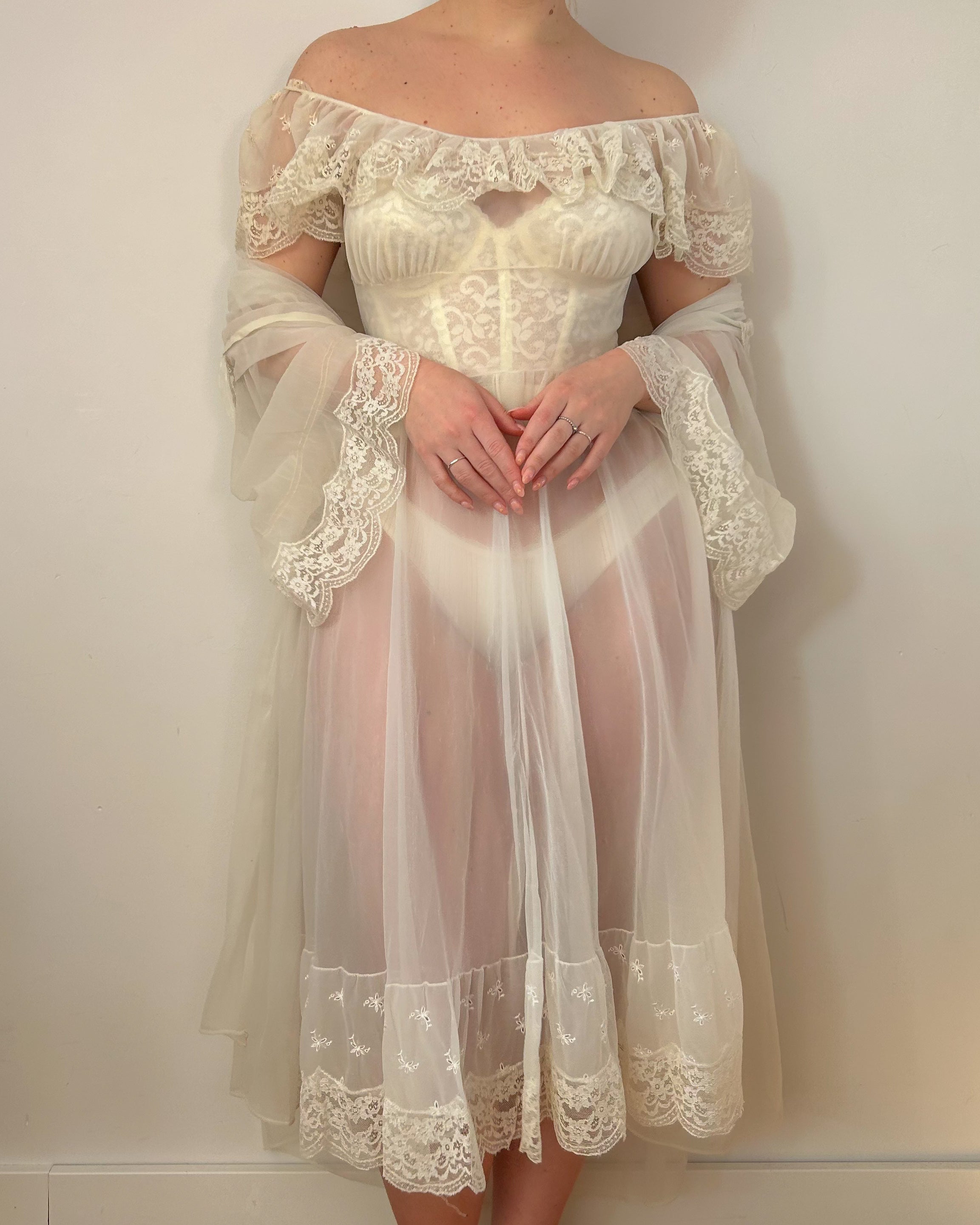 Dream Peignoir Dress Set (S)