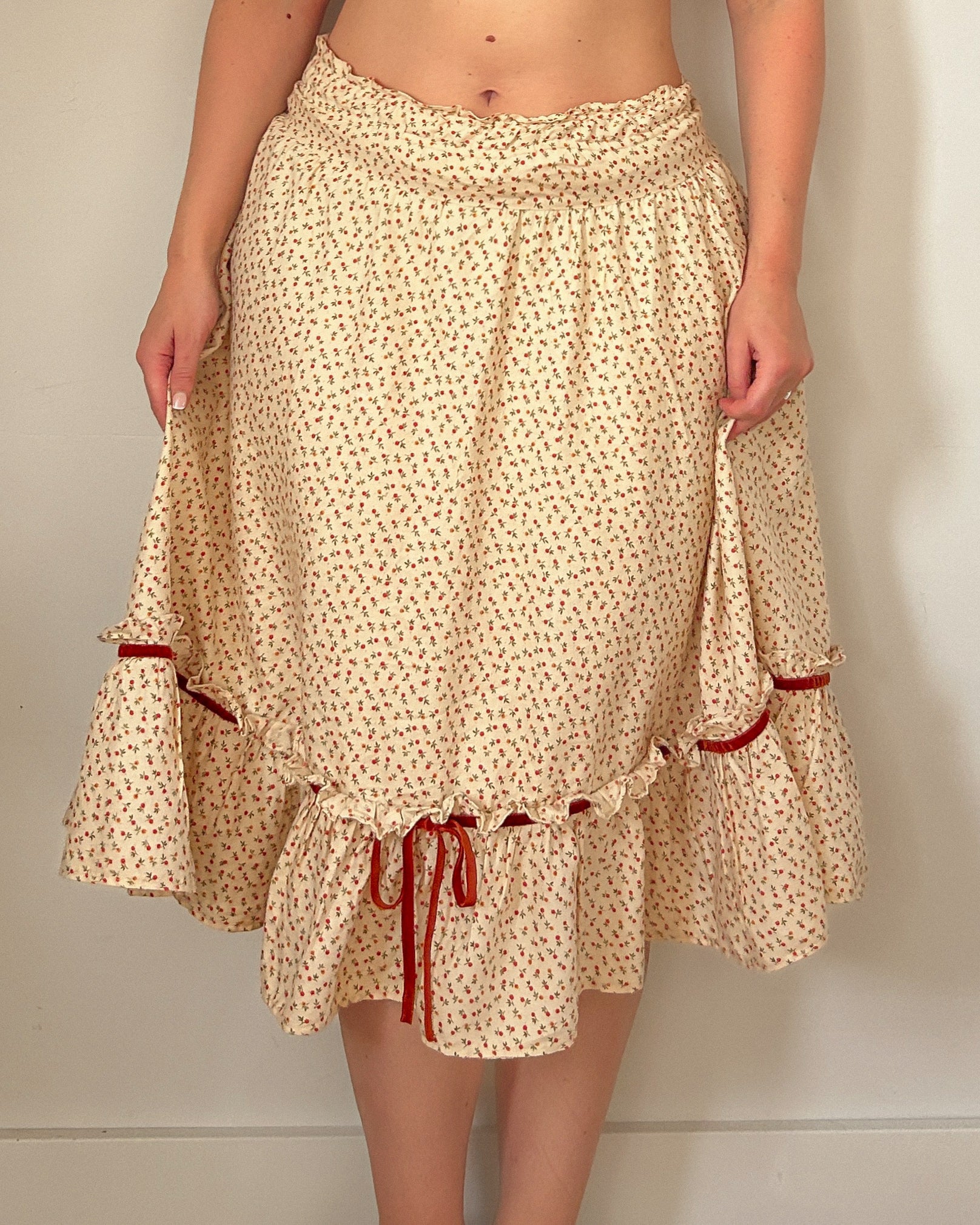 Floral Dress Skirt (M/L)
