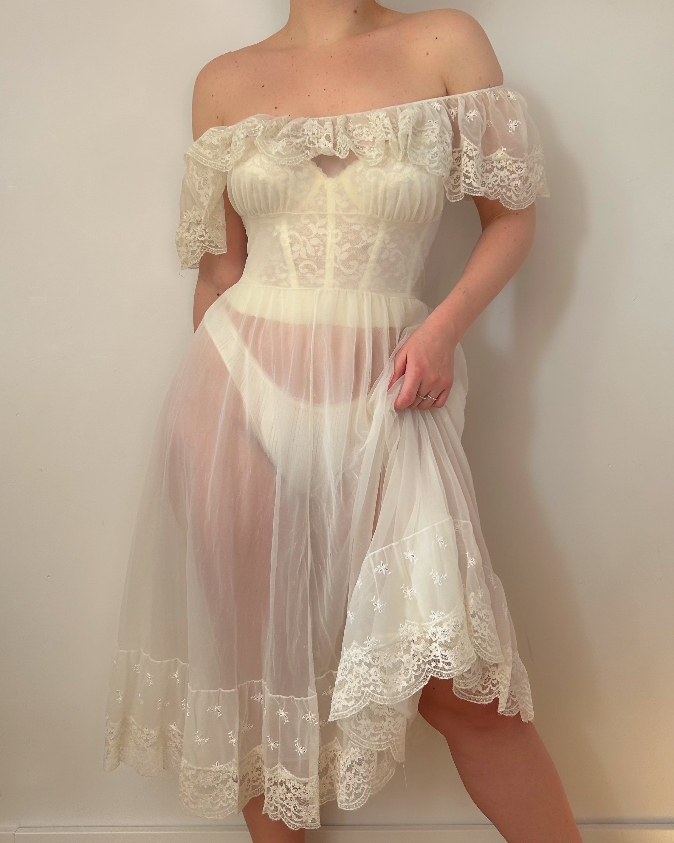 Dream Peignoir Dress Set (S)