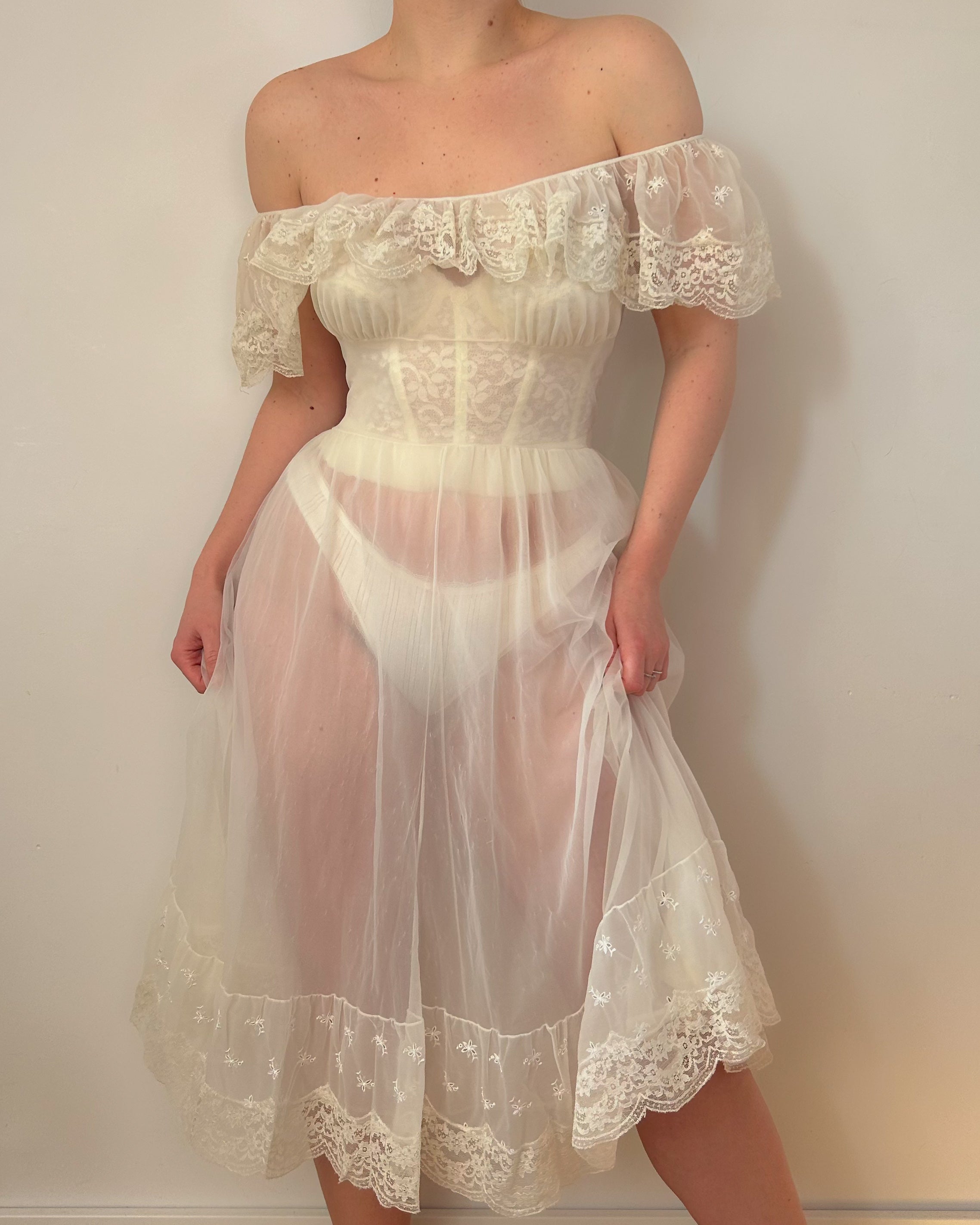 Dream Peignoir Dress Set (S)