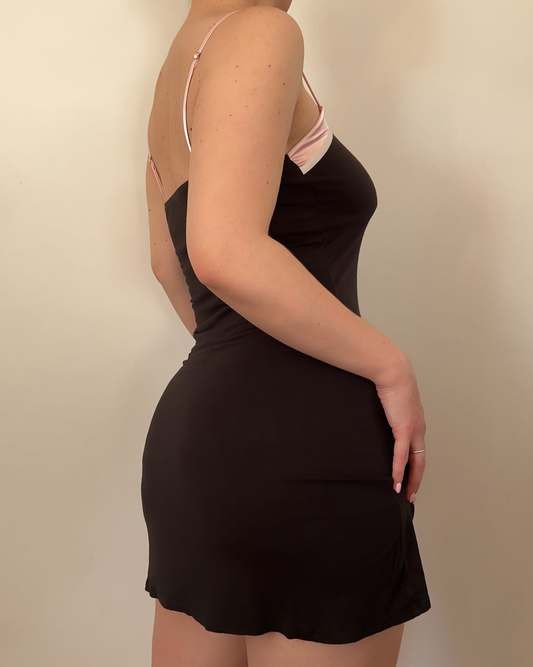 90s Soft Mini Dress (M/L)