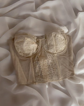 White Lace Bustier 70C/65D/75B