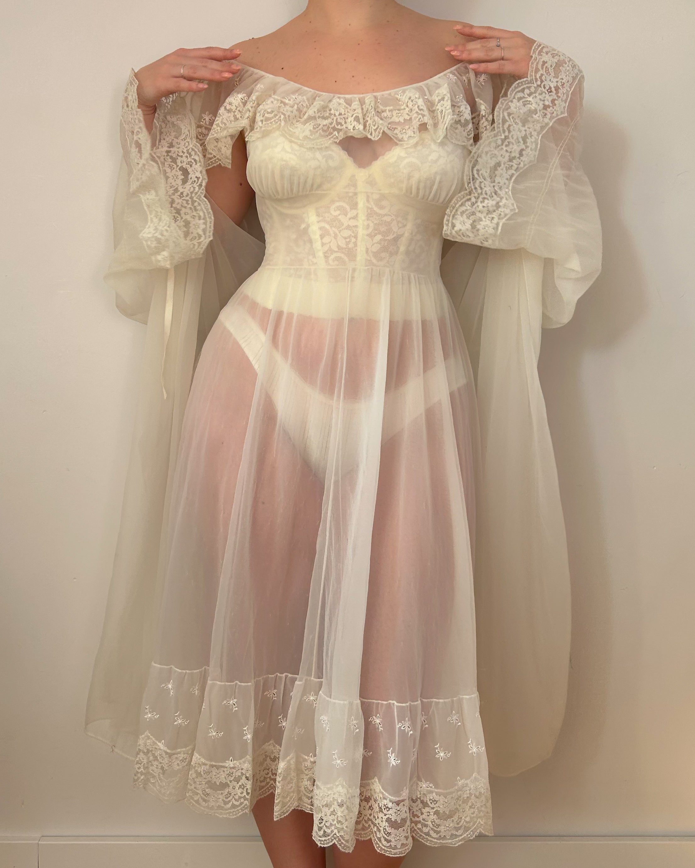 Dream Peignoir Dress Set (S)