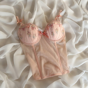 Pink Floral Bustier 75B/70C/80A