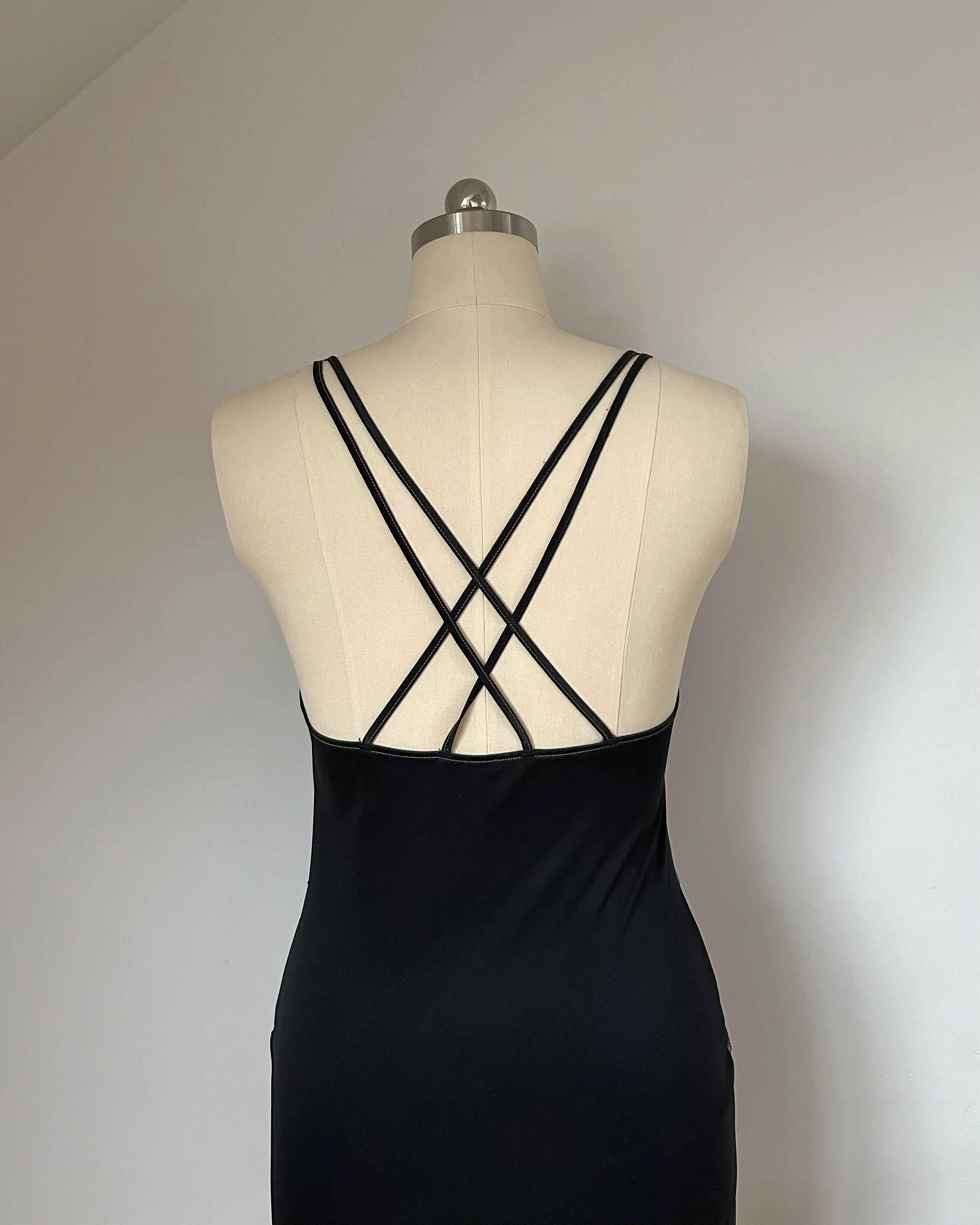 Black Leopard Dress (M/L)