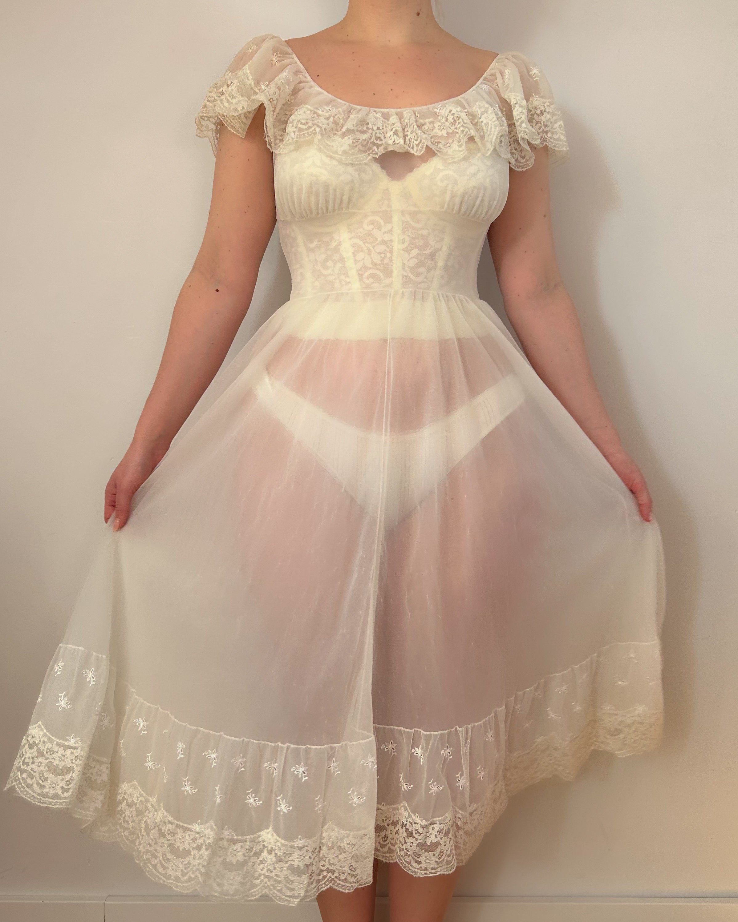 Dream Peignoir Dress Set (S)