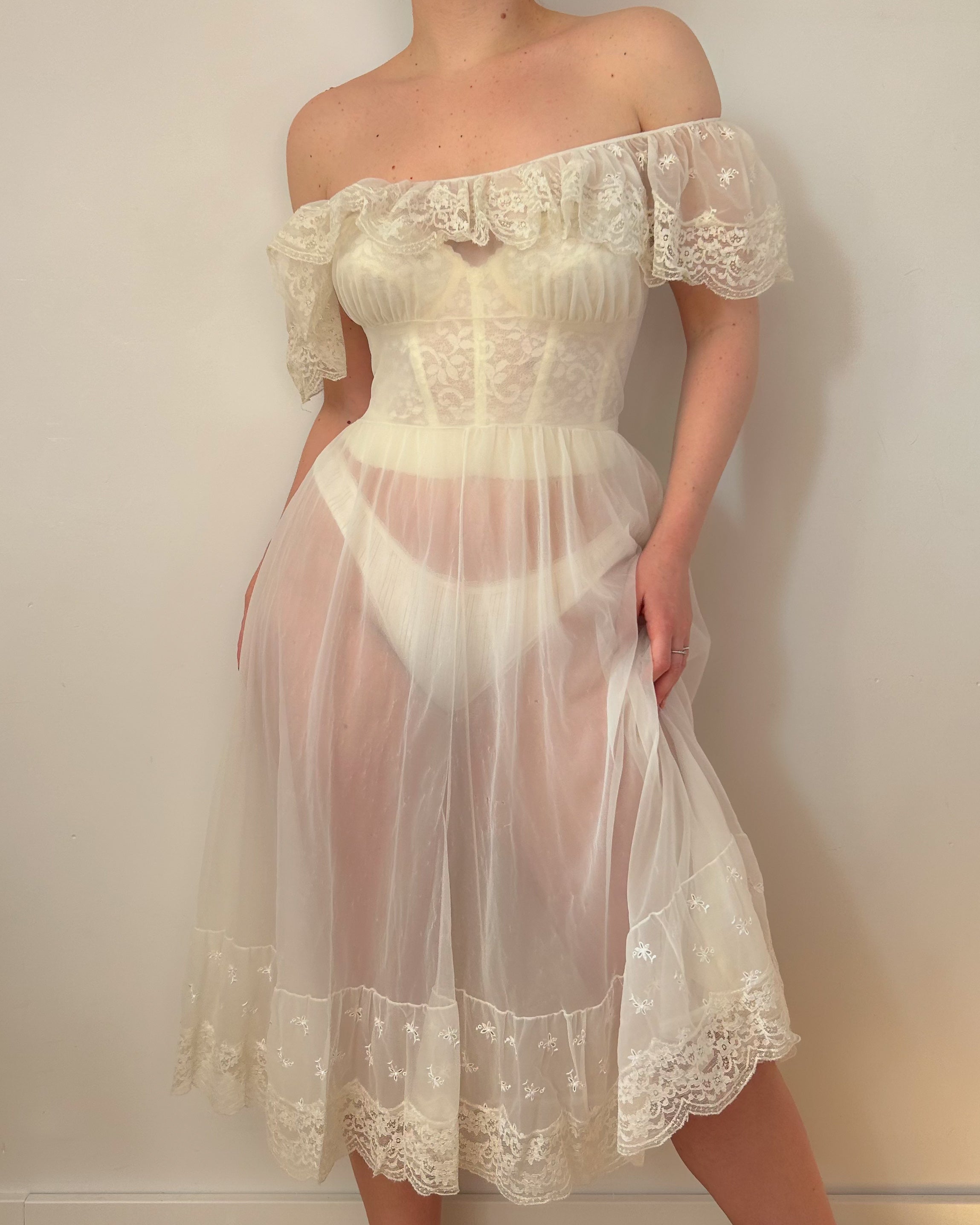 Dream Peignoir Dress Set (S)