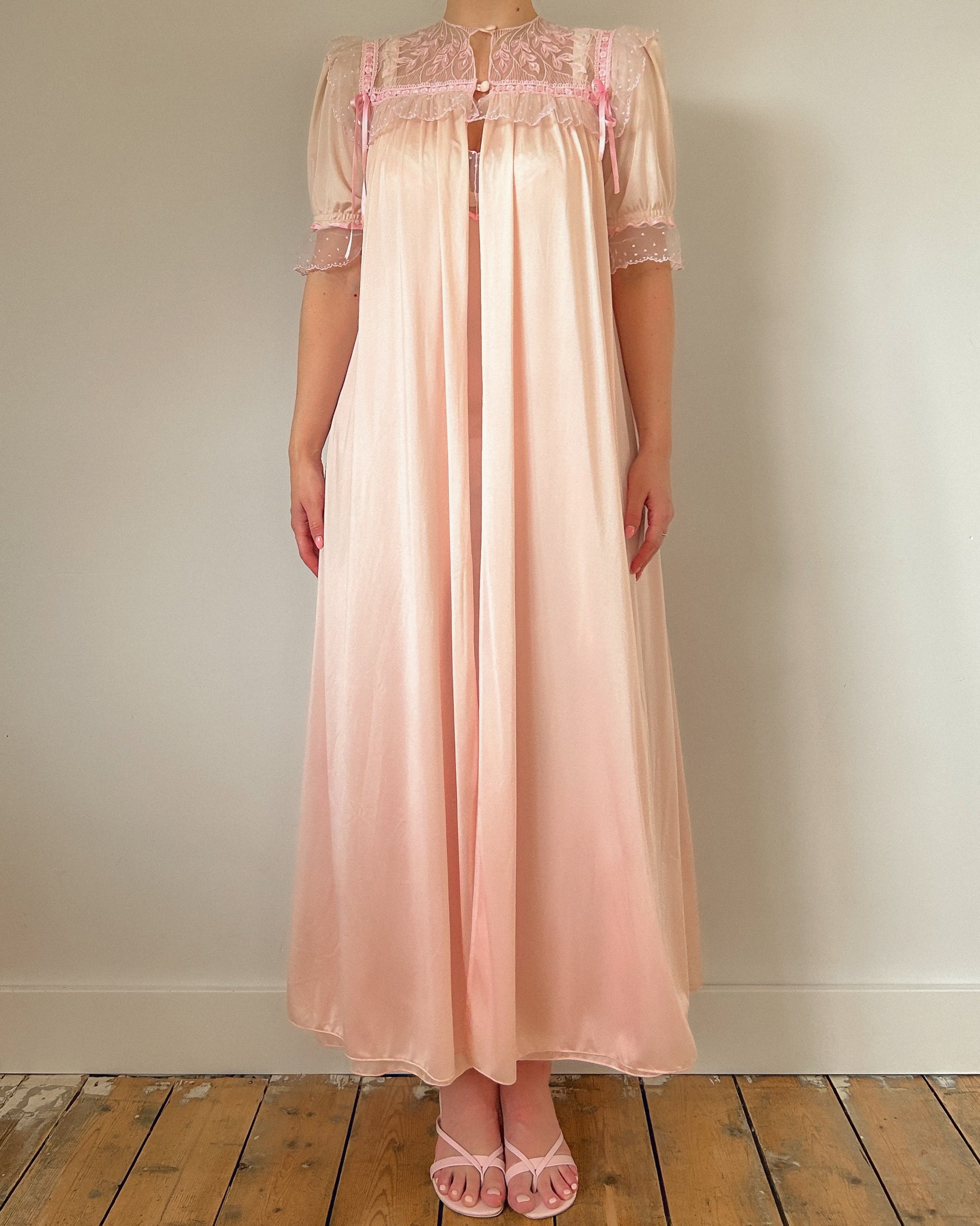 Pink Dream Peignoir Dress Set (S/M)