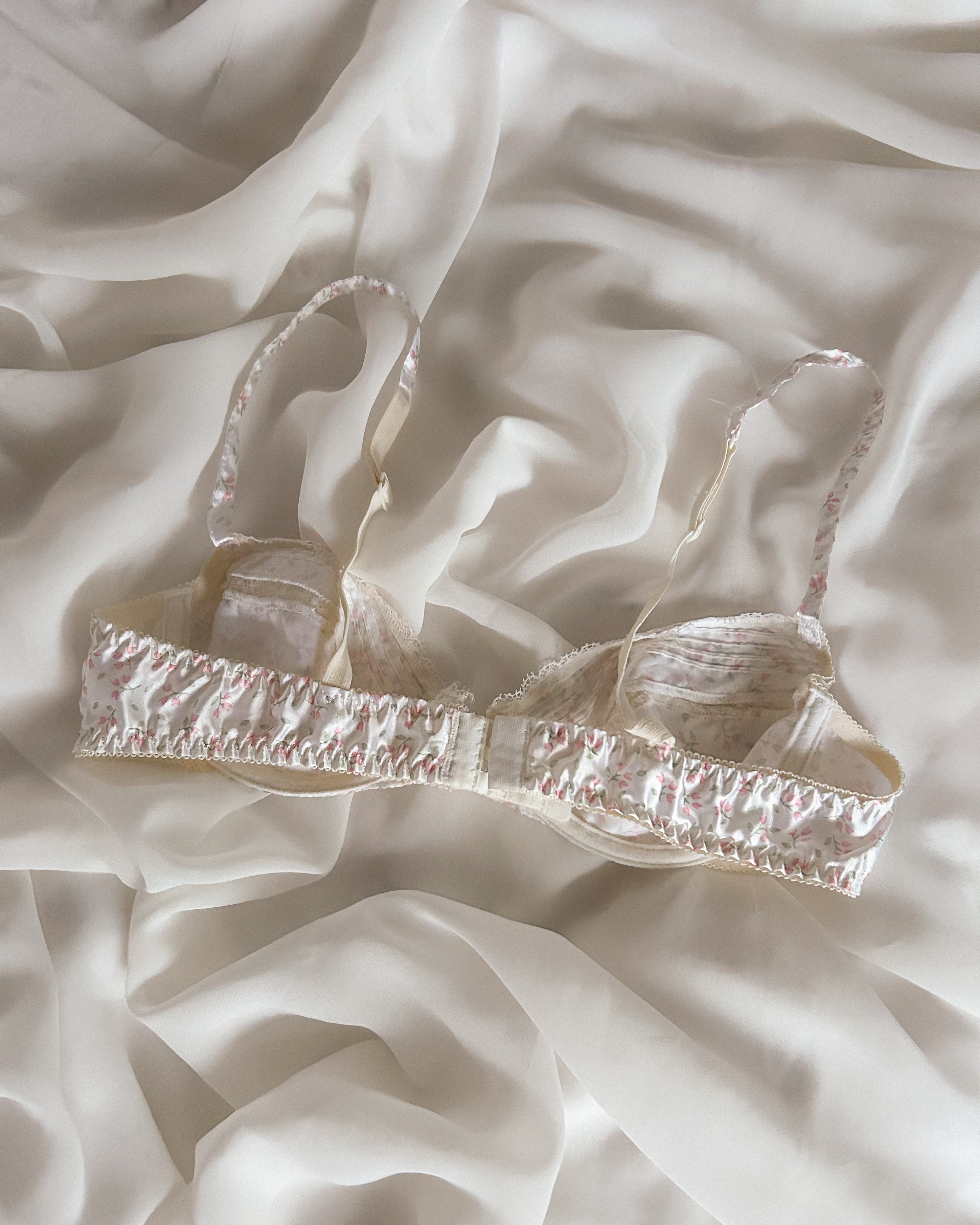 Pink Flower Bra 70B/65C/75A