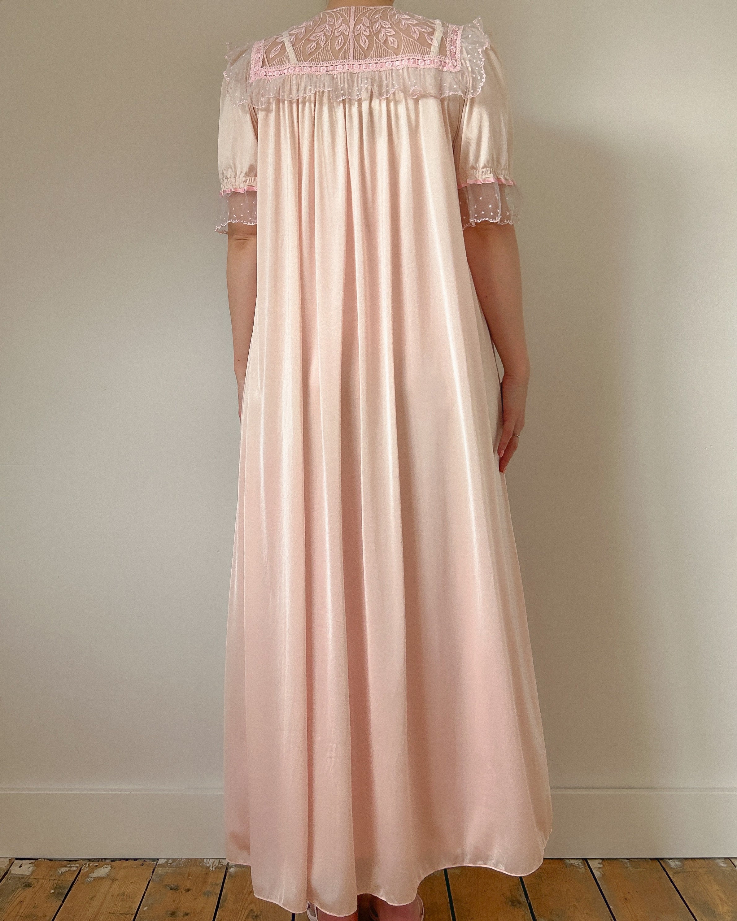 Pink Dream Peignoir Dress Set (S/M)
