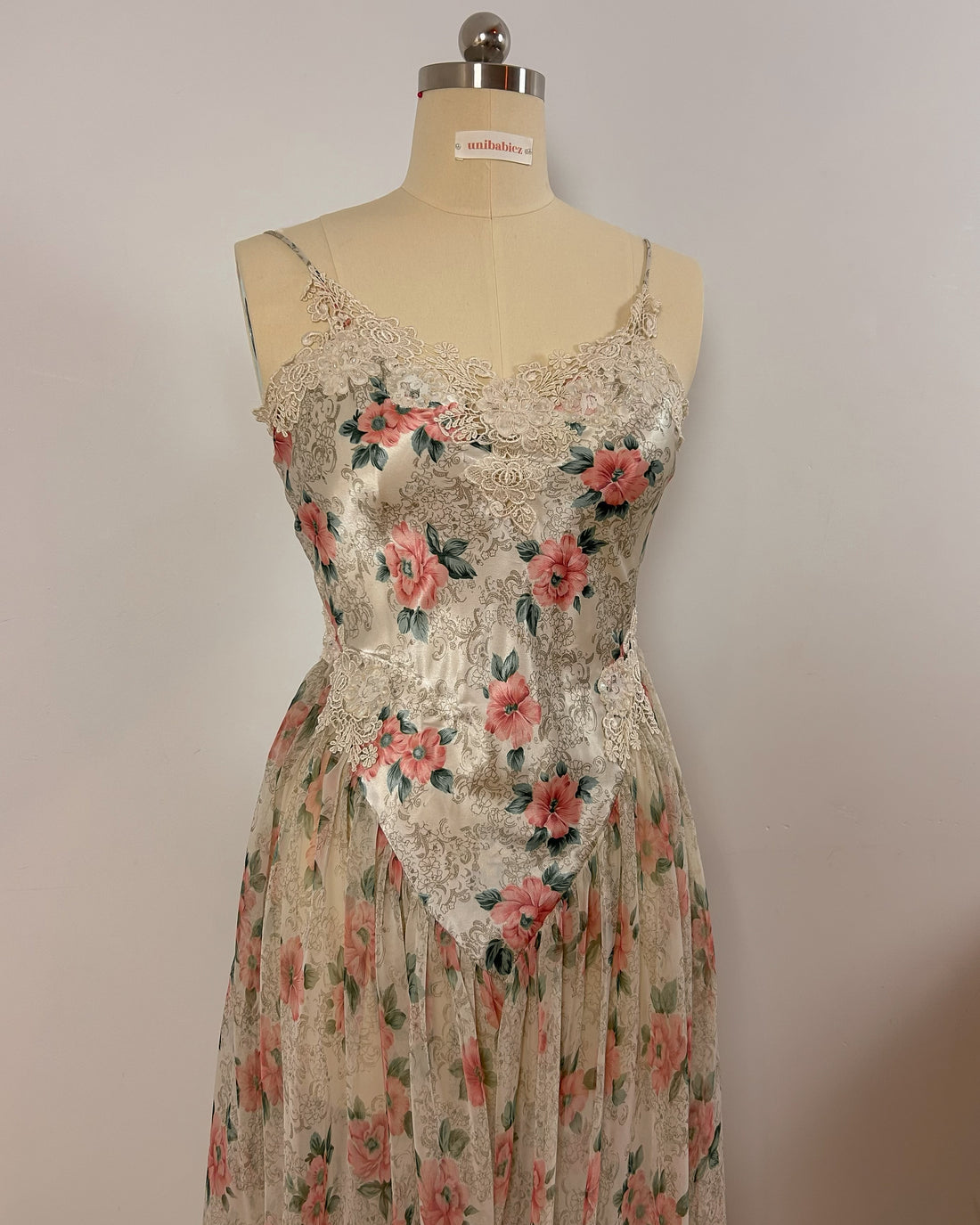 Dream Floral Satin Dress Set (M)