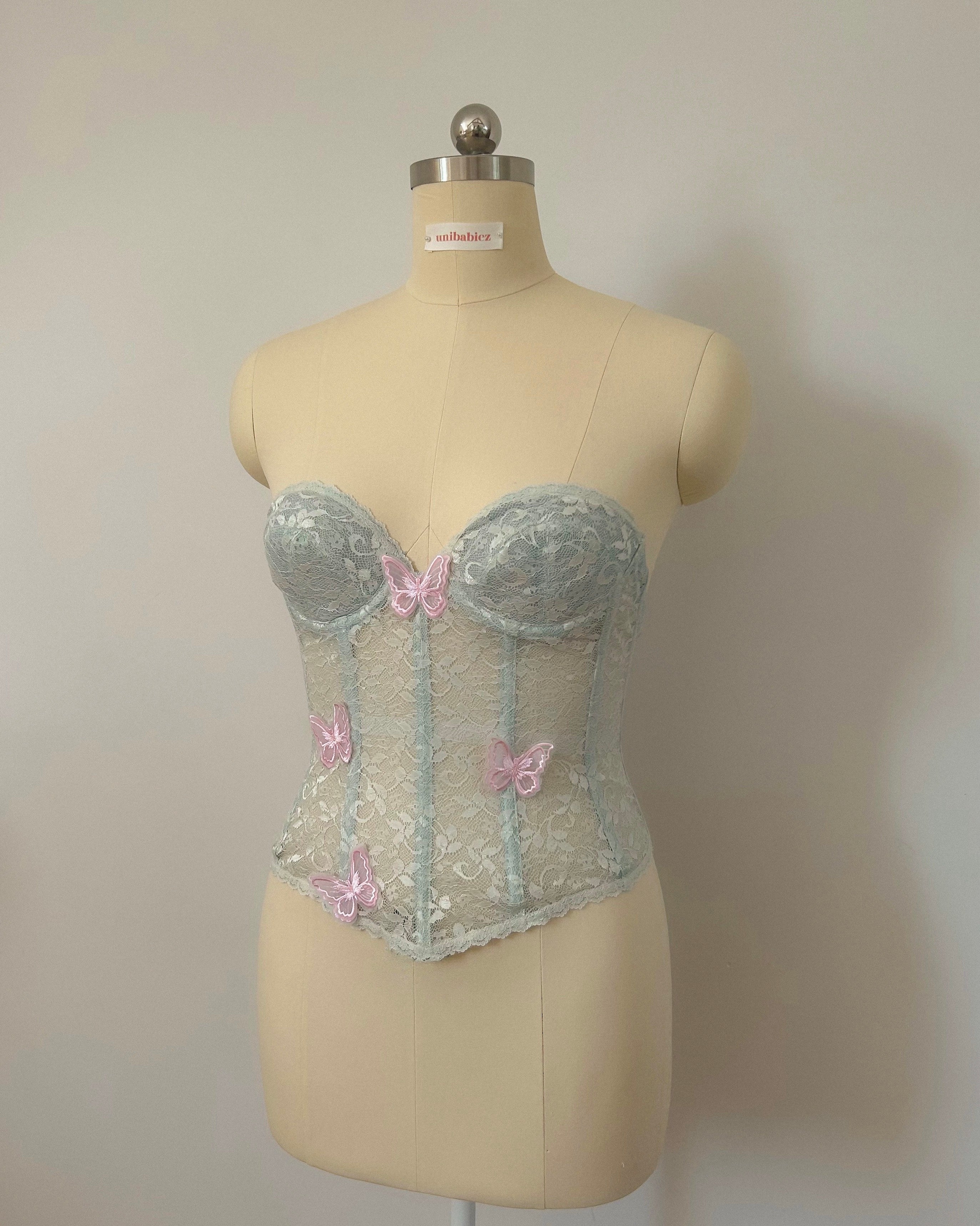 Butterfly Mint Bustier 75C/70D/80B