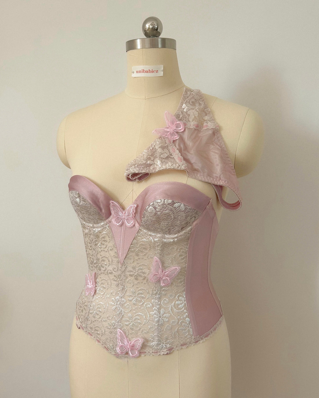 Butterfly Pink Bustier Set 75B/70C/80A