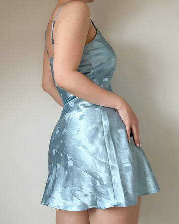 Baby Blue Satin Mini M)