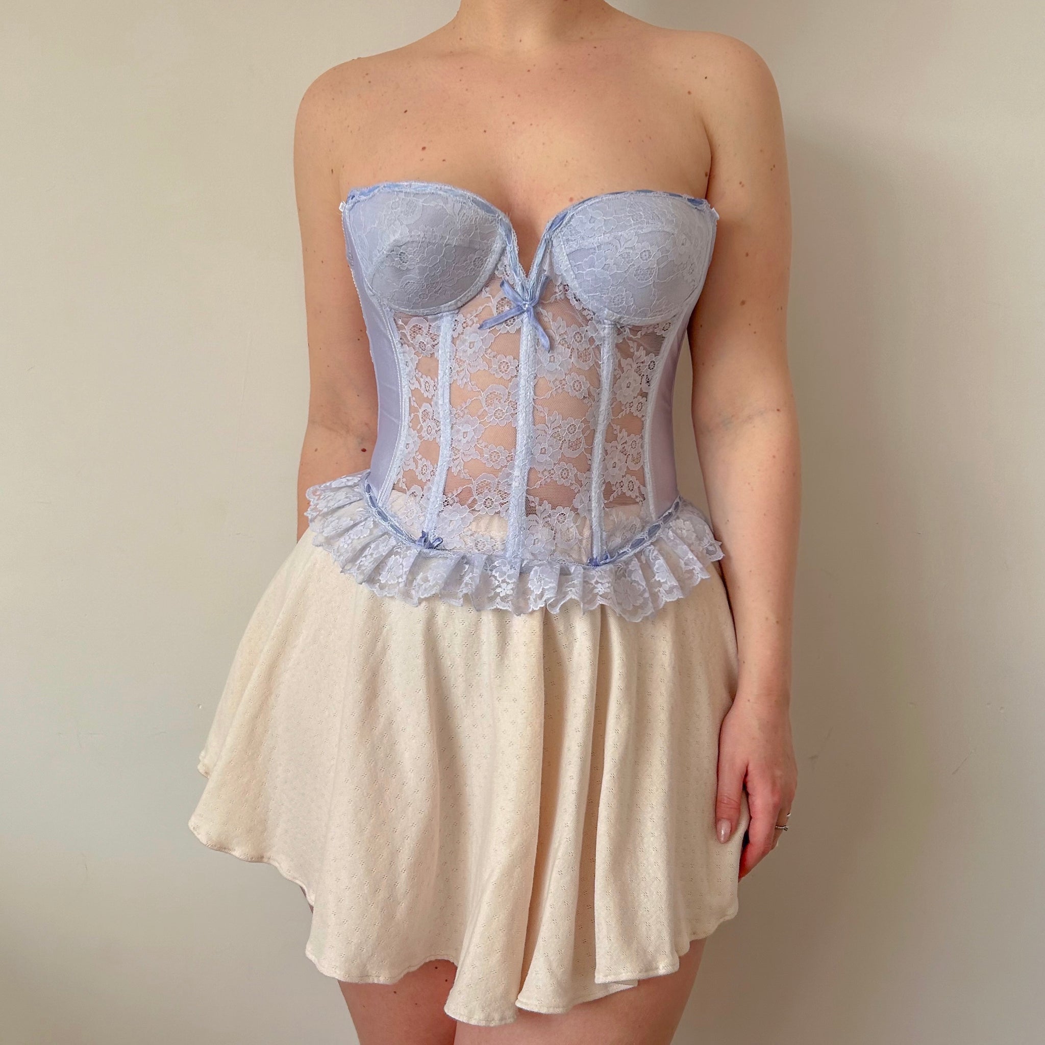 Blue Lace Bustier 80B/75C/85A