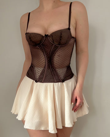 Brown Bustier 70B/65C/75A