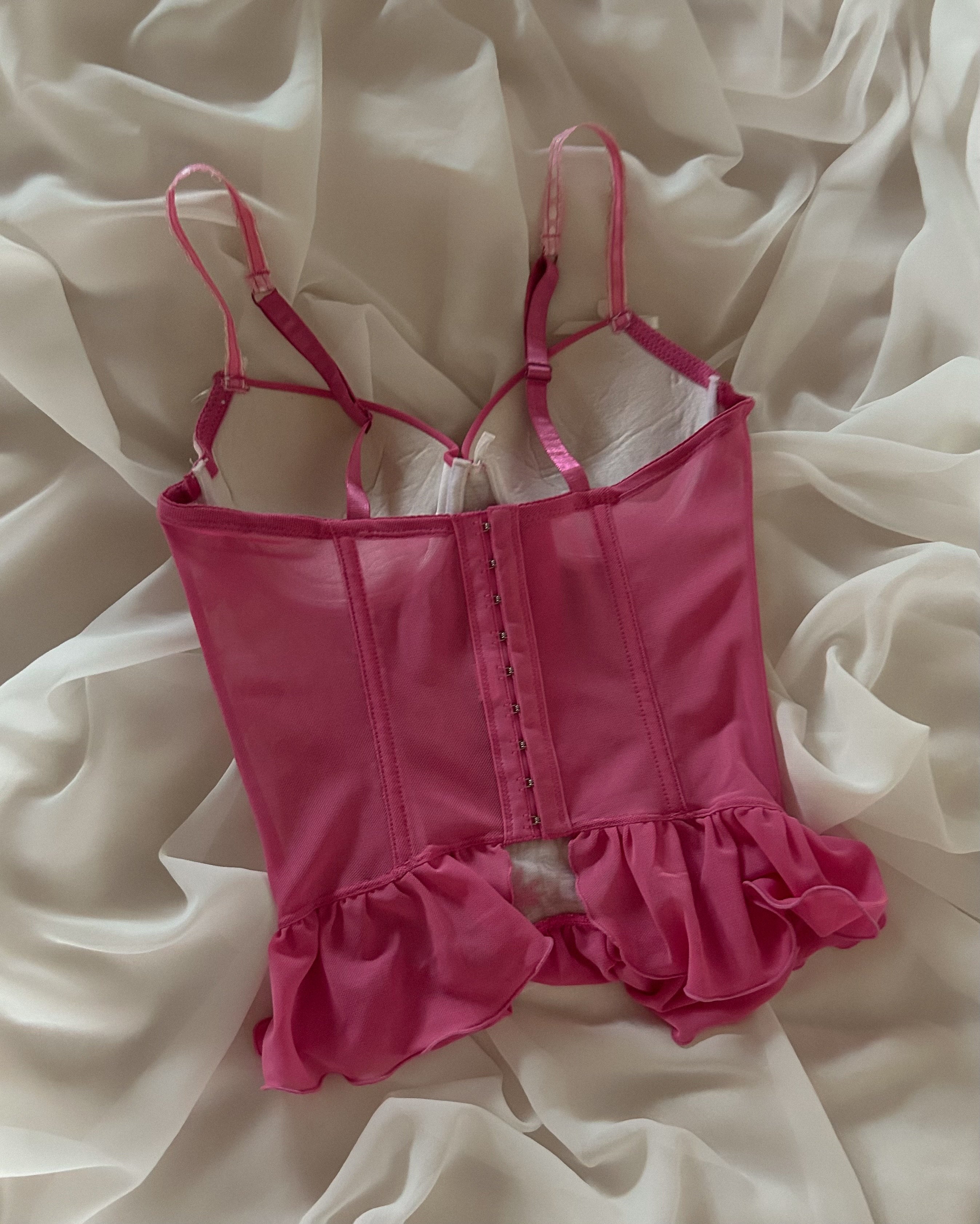 Floral Pink Bustier 70C/65D/75B