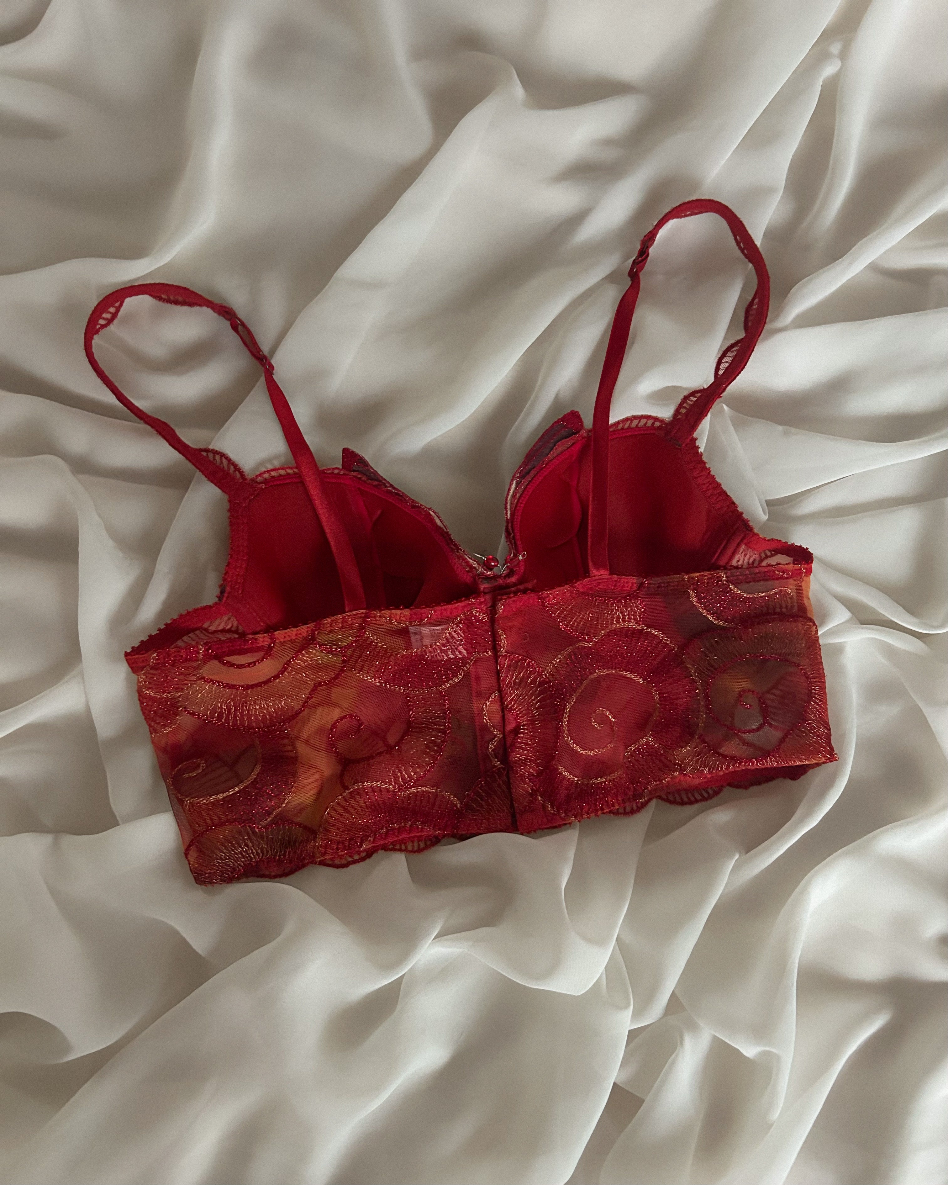 Rare Red Ravage Butterfly Bustier 75B/70C/80A