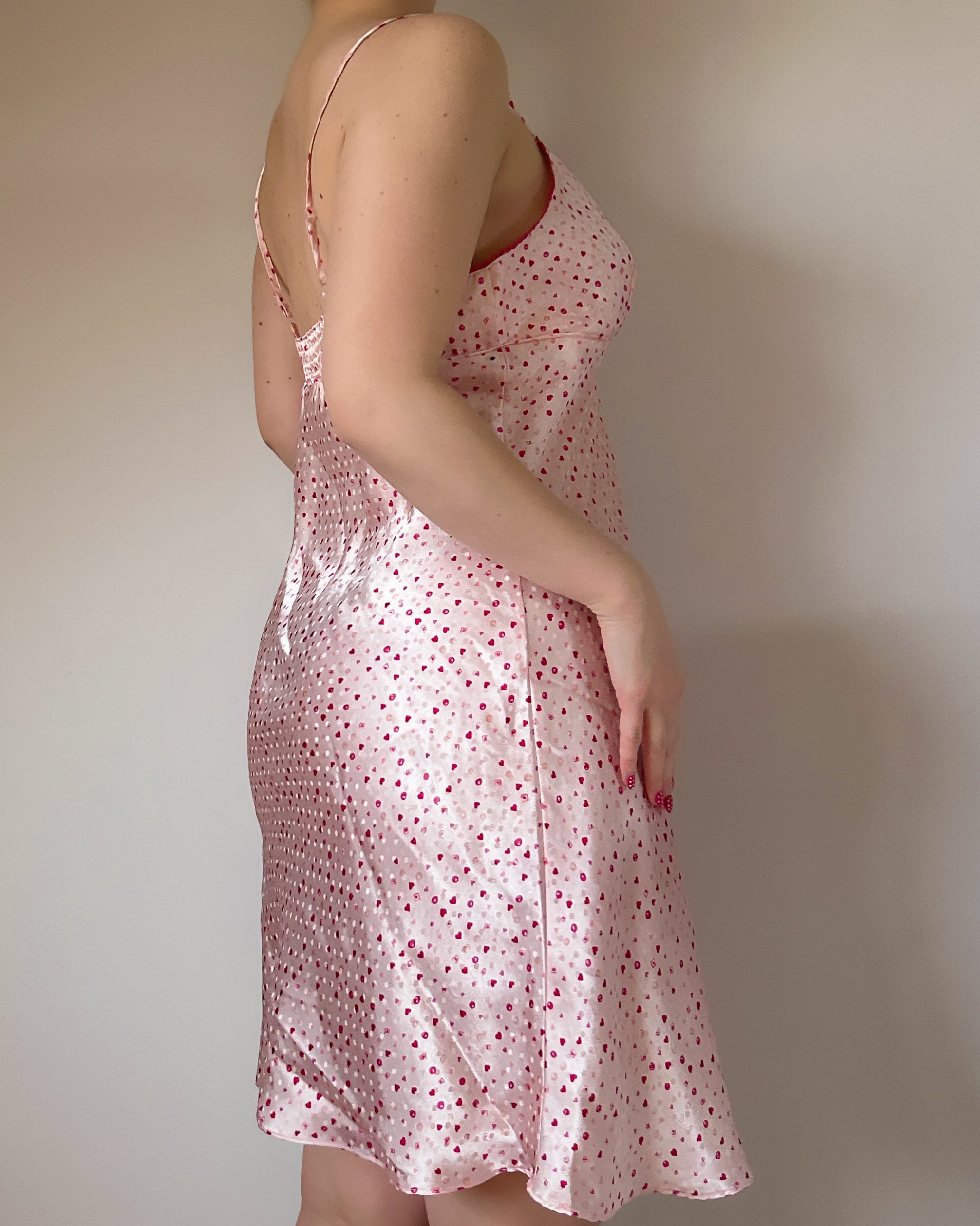 Pink Dotted Dress (L/XL)