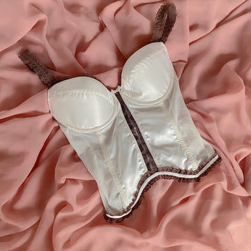 Satin Trim Bustier 75C/70D/80B