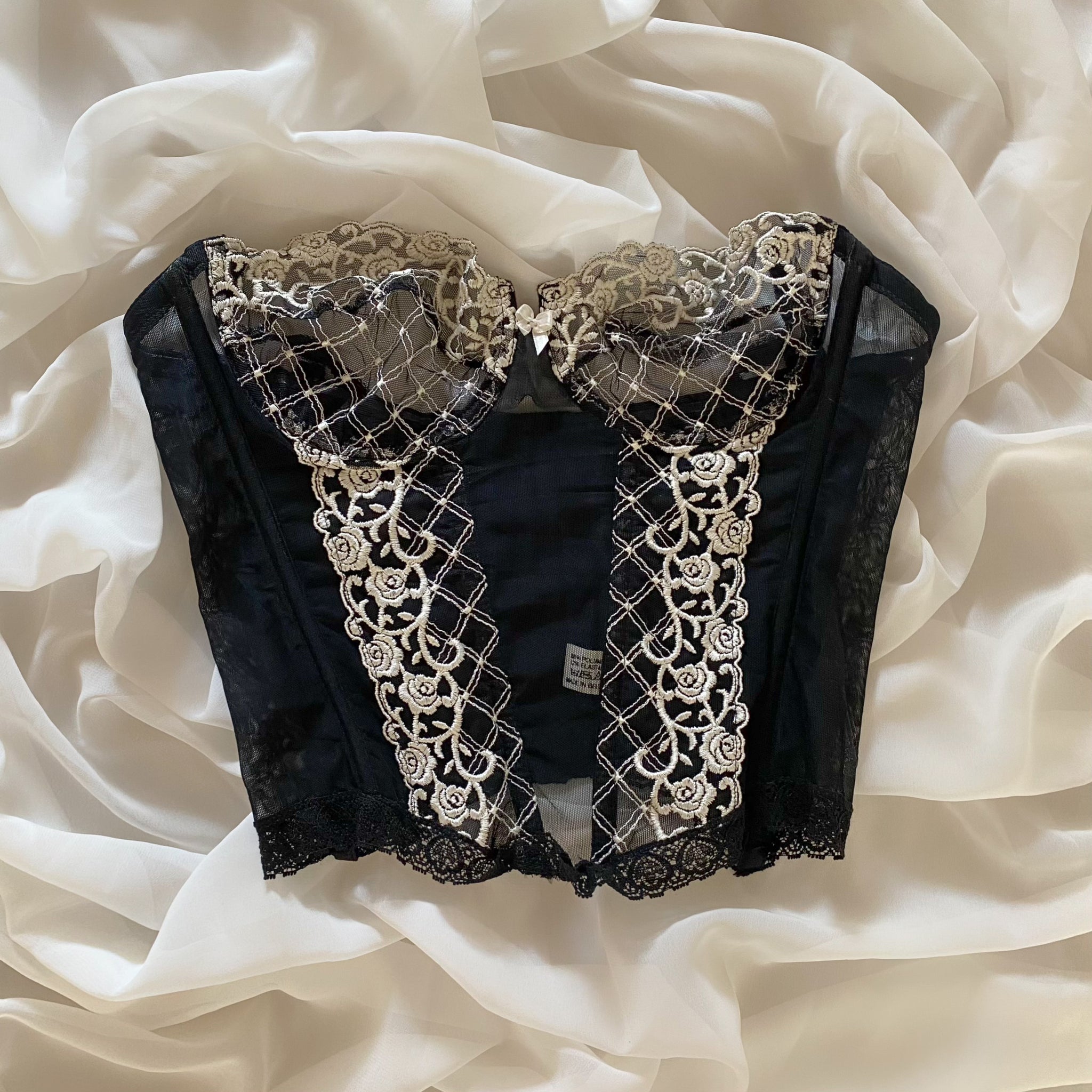 Black Lace Bustier 75B/70C/80A