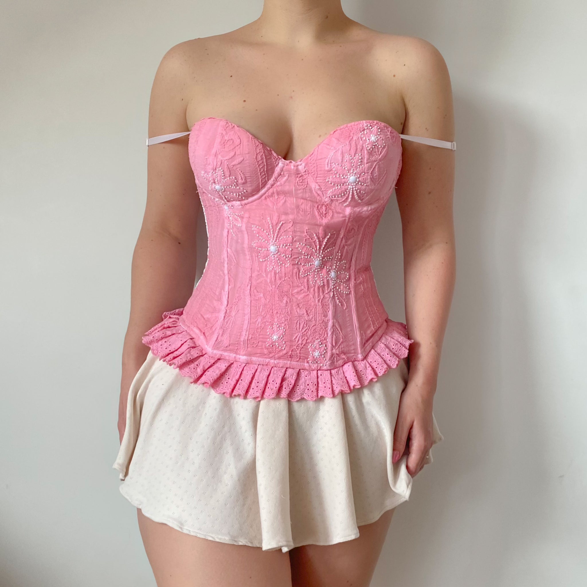 Pink Pearl Bustier 80C/75D/85B