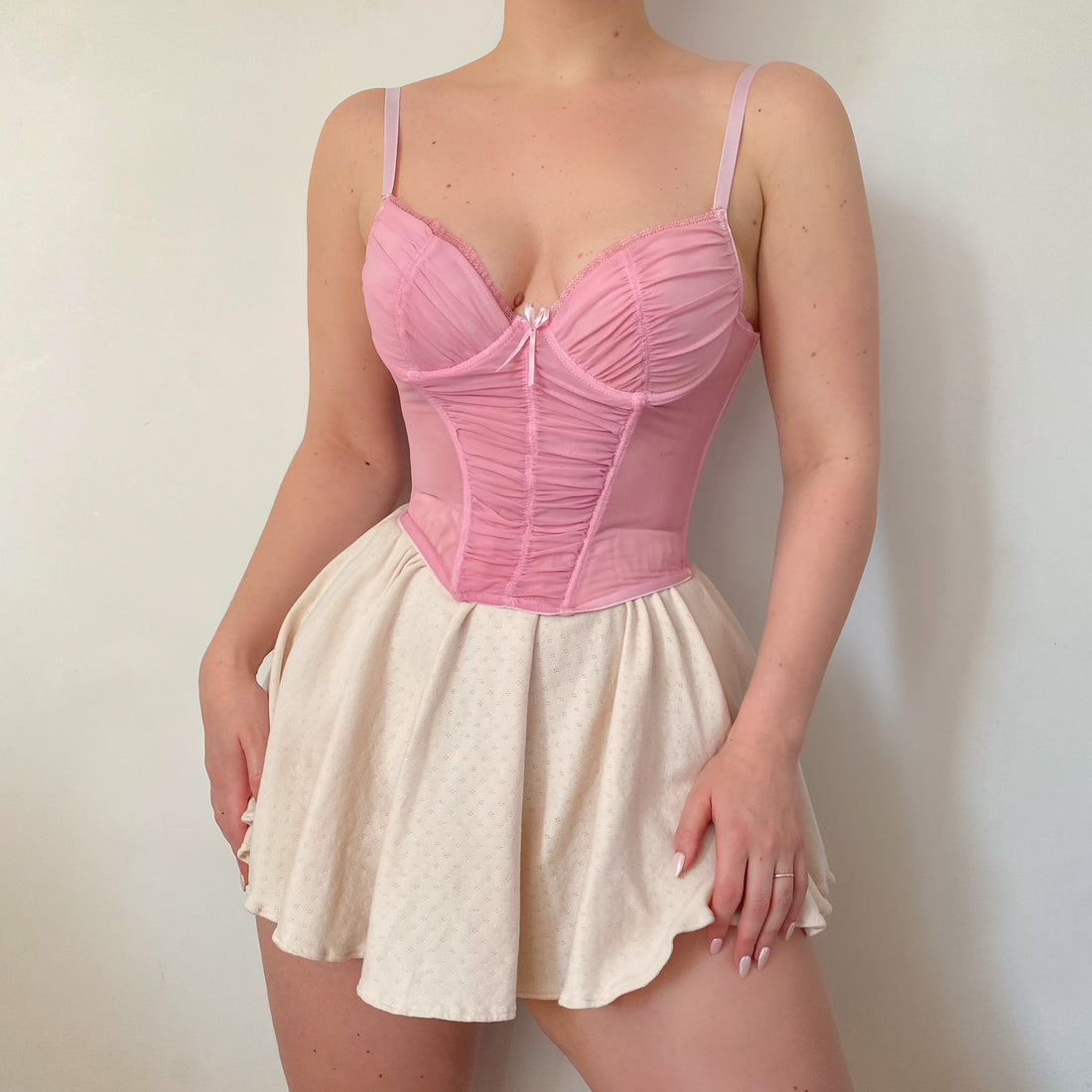 Pink Ruffle Bustier 85B/80C/90A