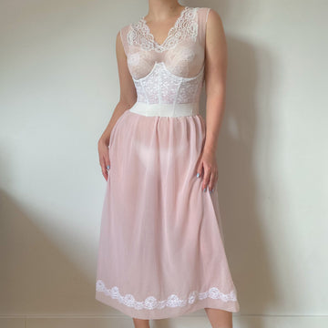 Pink Lace Dress (M)